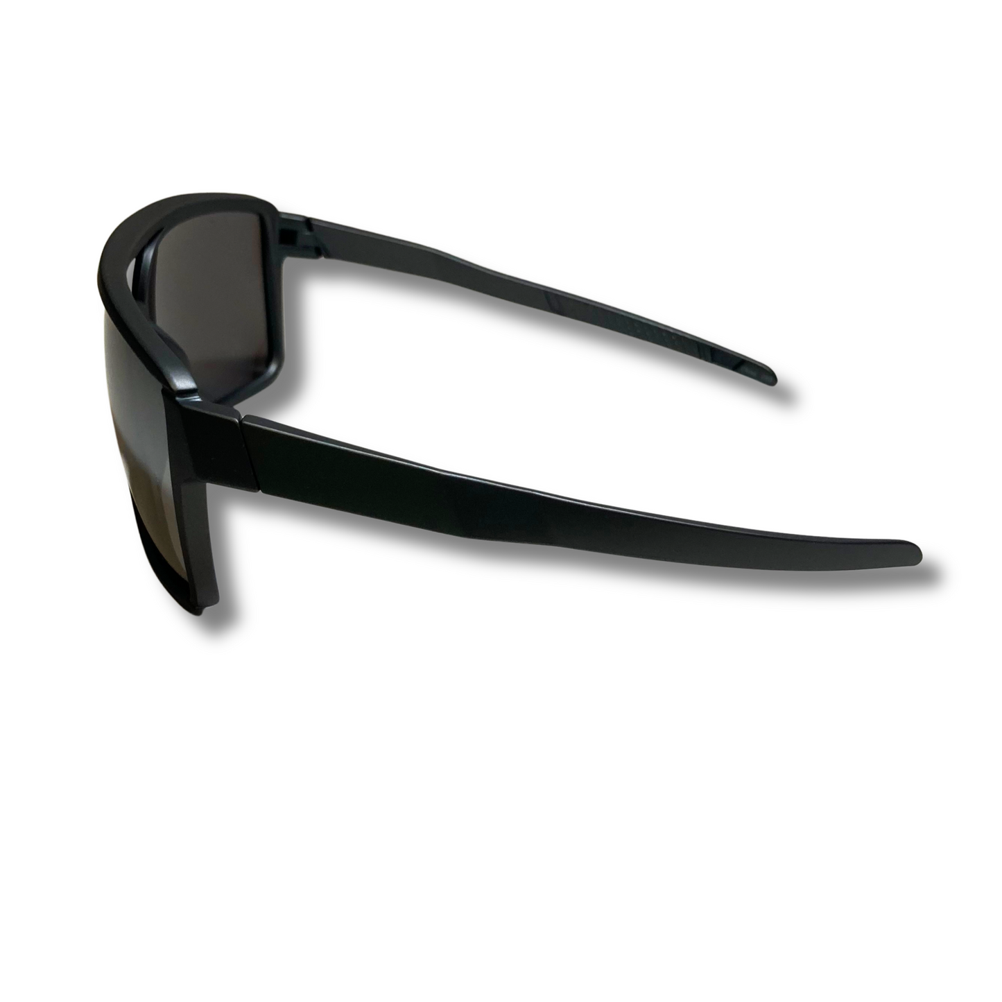 Mens and womens black and silver square mirrored aviator sunglasses with crossbar