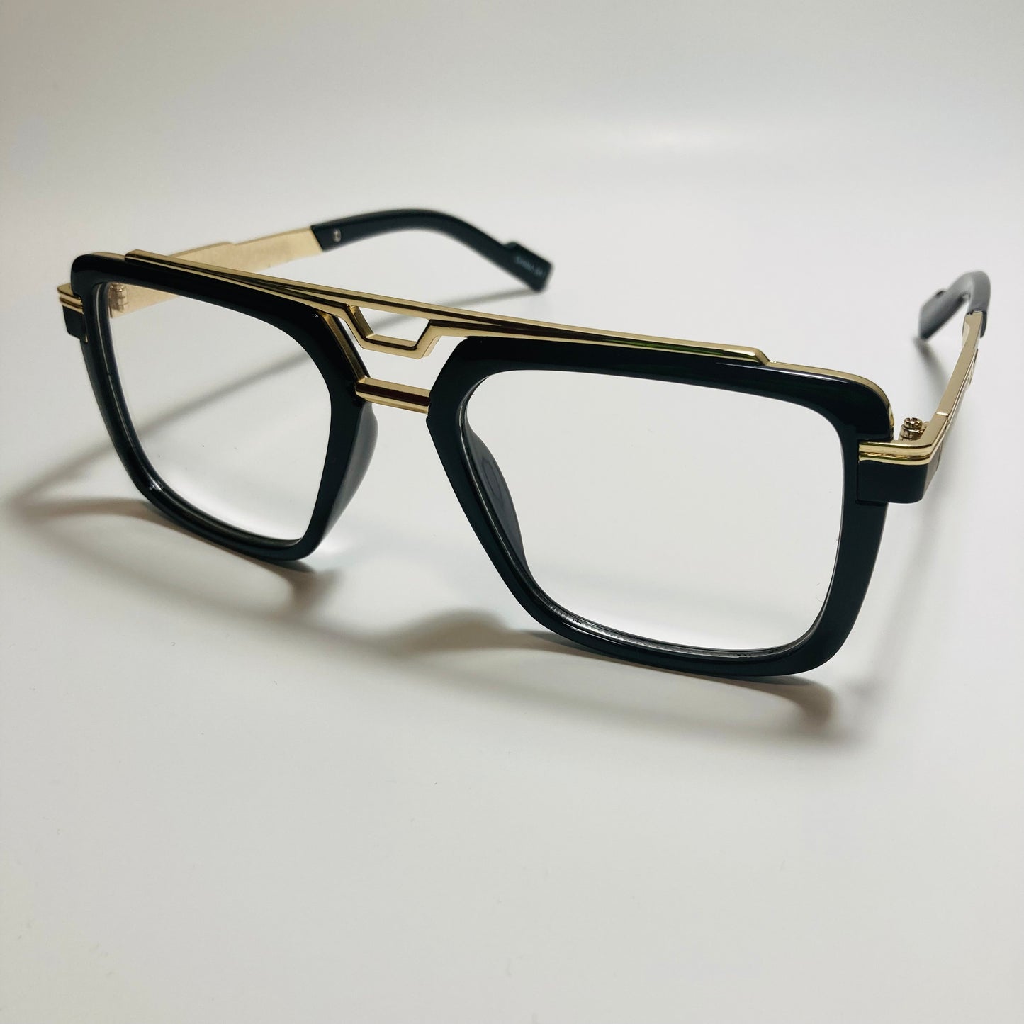 mens and womens black and gold gazelle glasses