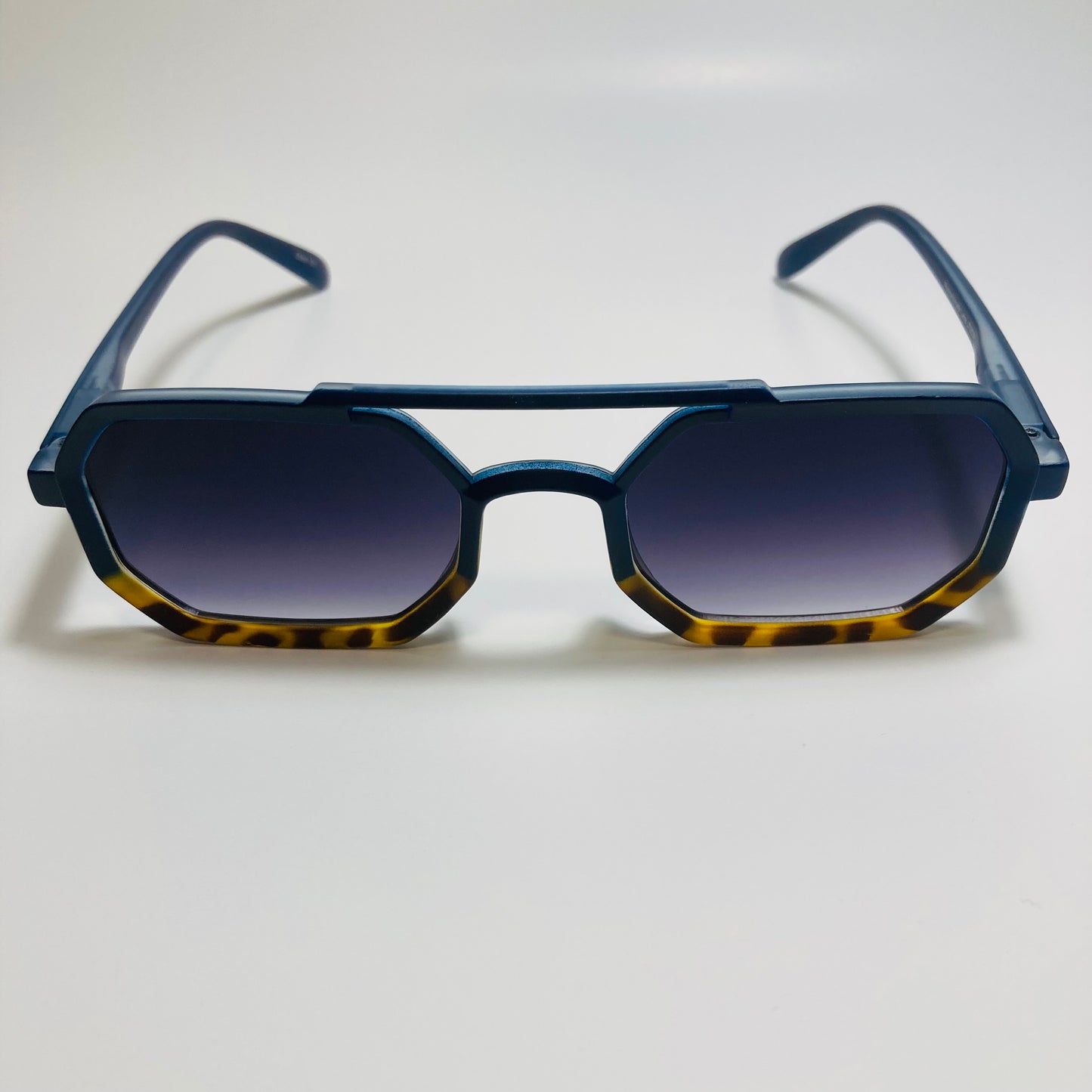 mens and womens black brown and blue small aviator sunglasses