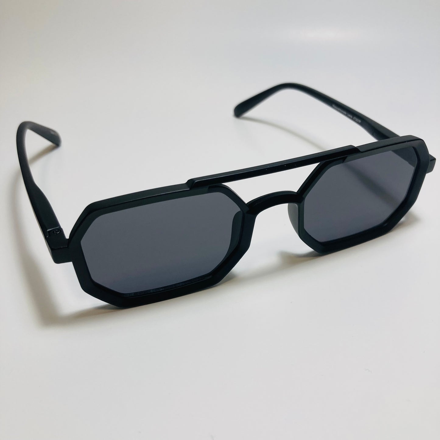mens and womens black and black small aviator sunglasses