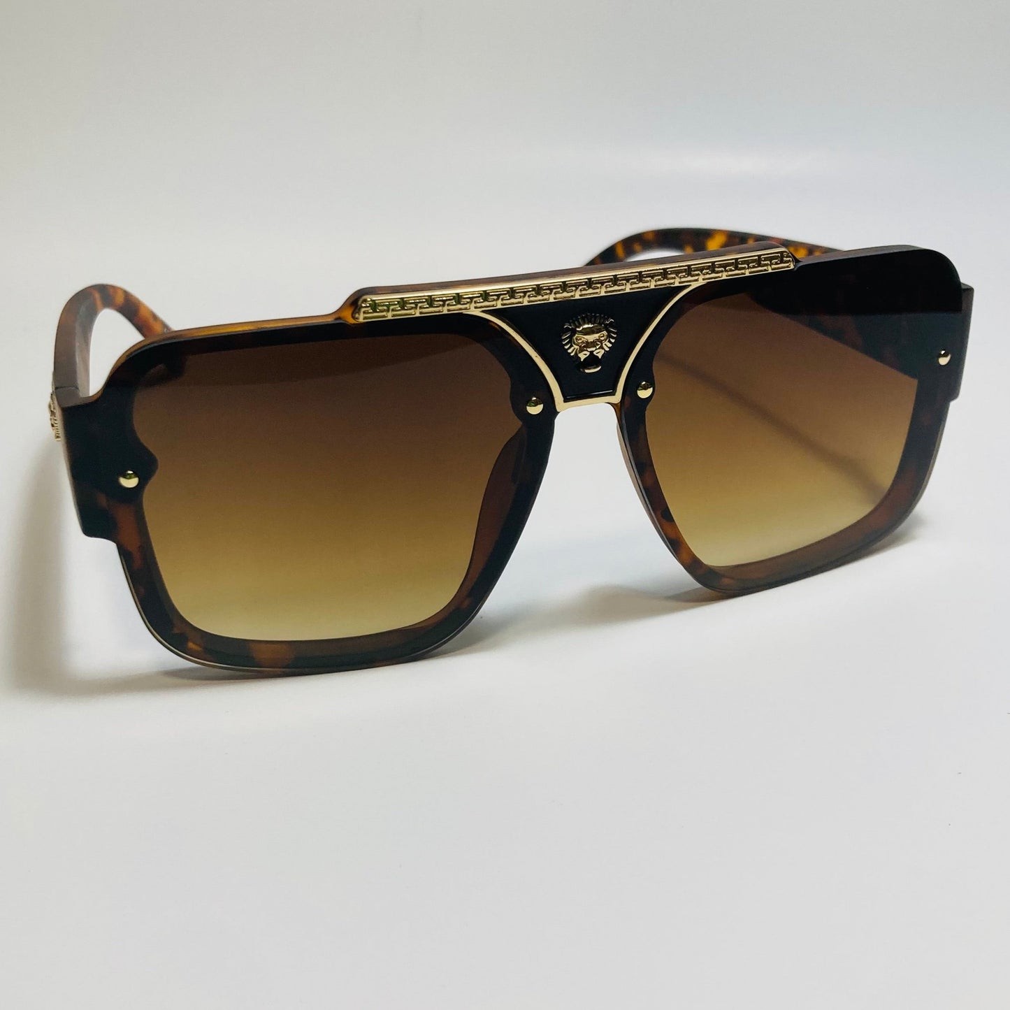 mens and womens brown and gold aviator italian sunglasses