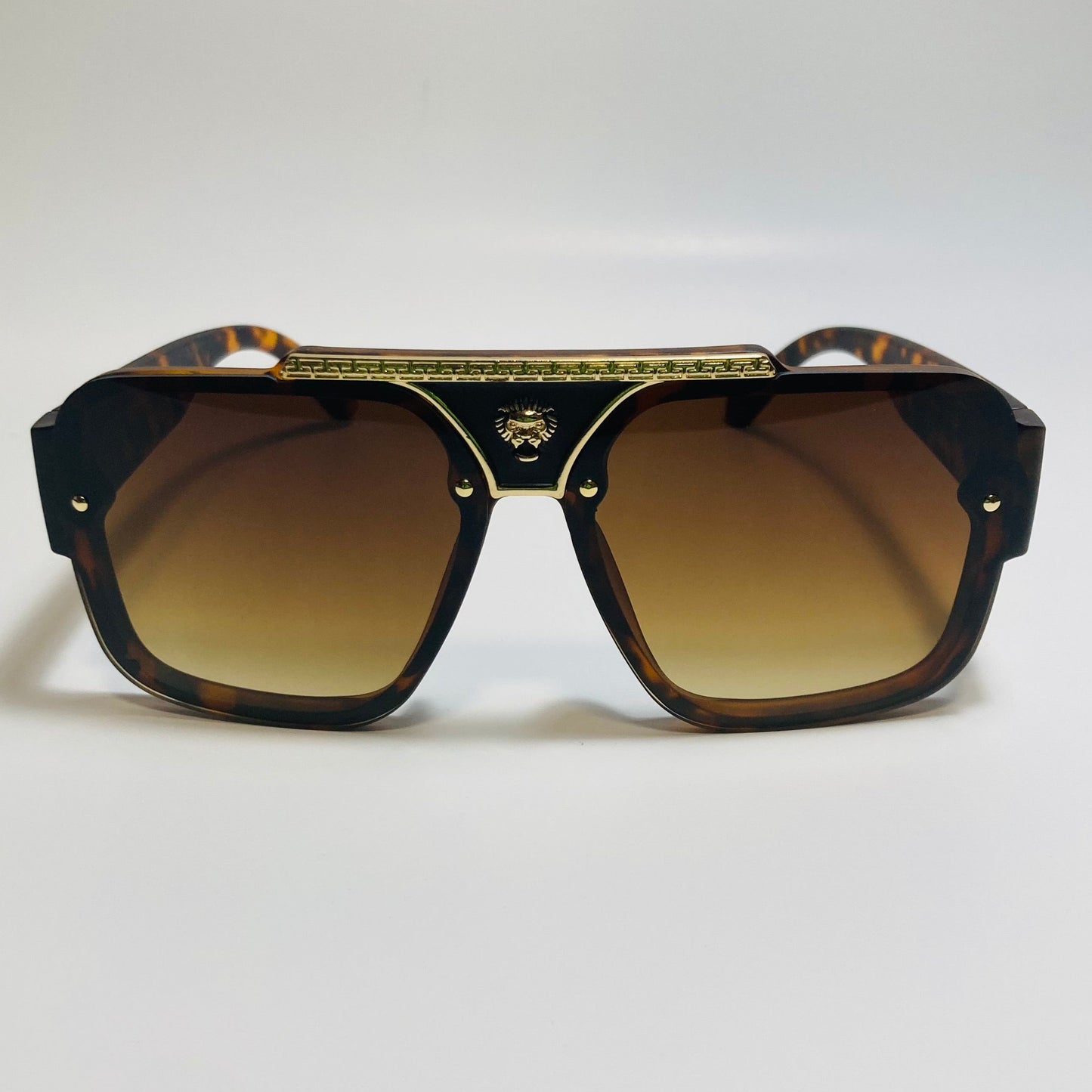 mens and womens brown and gold aviator italian sunglasses