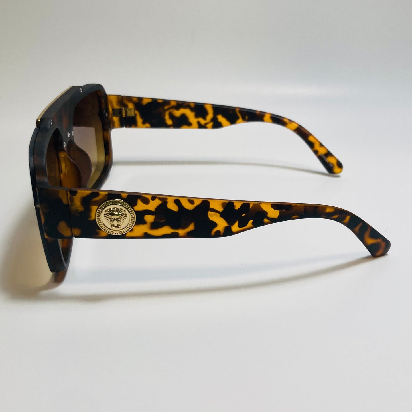 mens and womens brown and gold aviator italian sunglasses