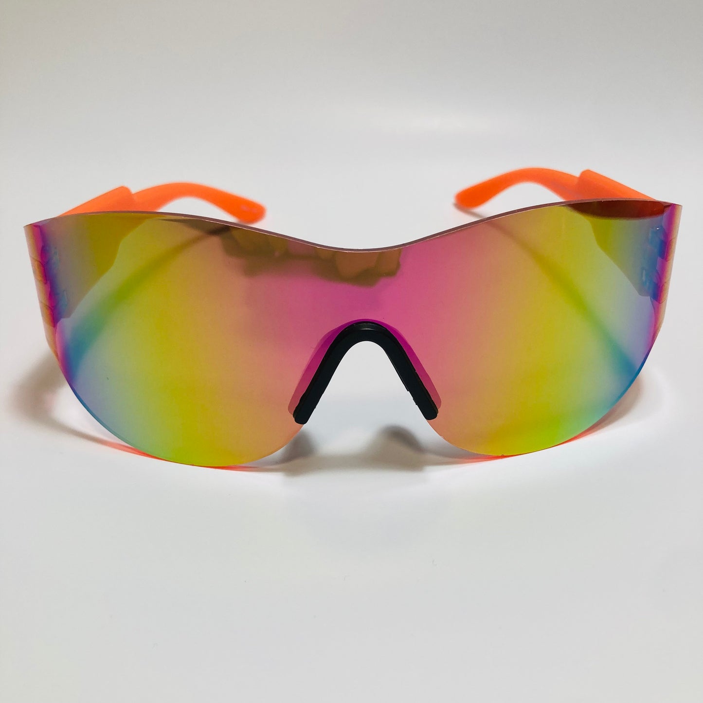 mens and womens mirrored red yellow and orange running sunglasses