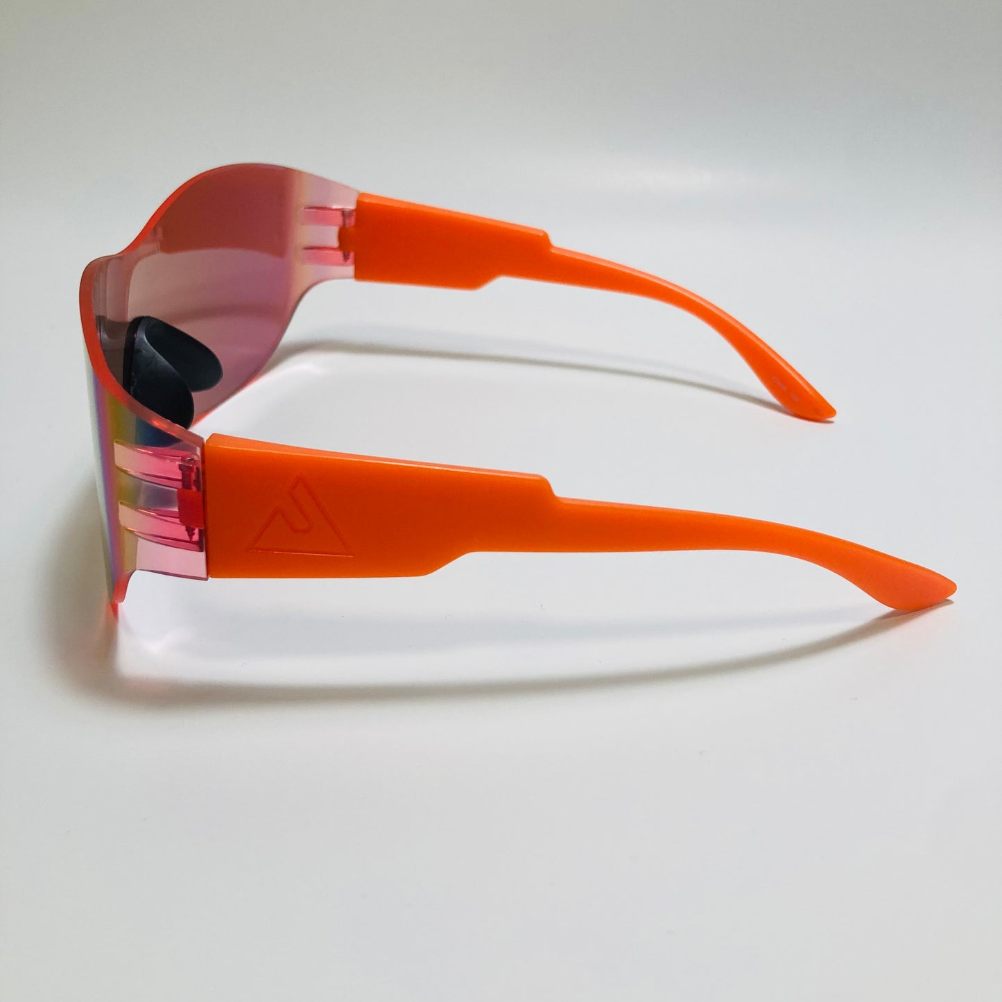 mens and womens mirrored red yellow and orange running sunglasses