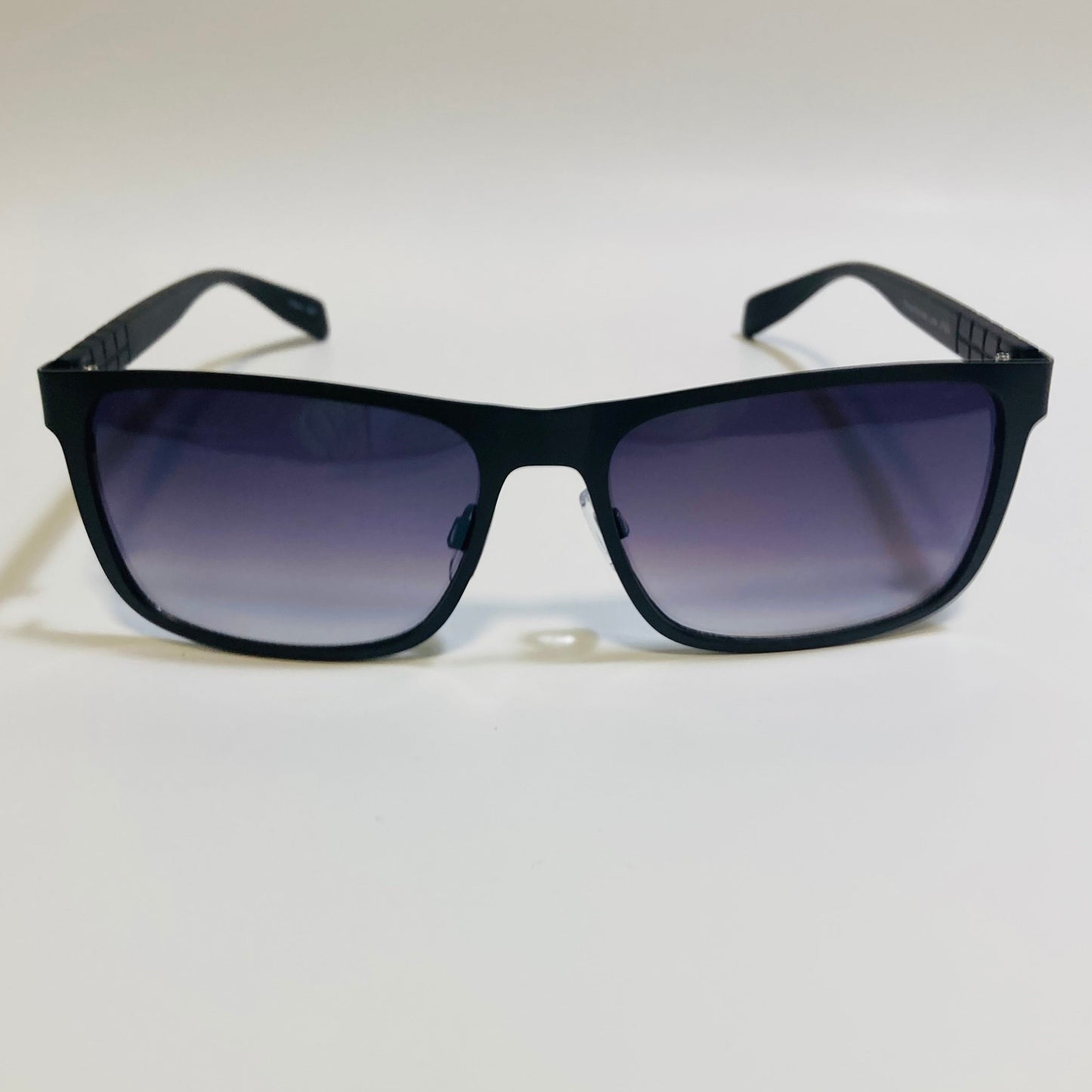 mens metal frame black rectangular sunglasses