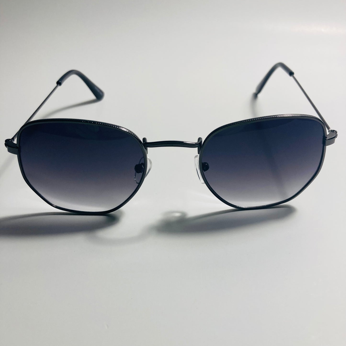mens and womens black square sunglasses