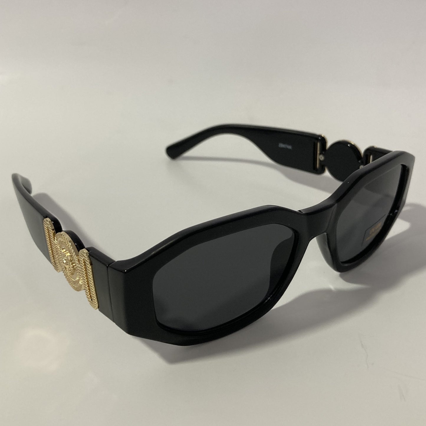 mens and womens black and gold biggie sunglasses