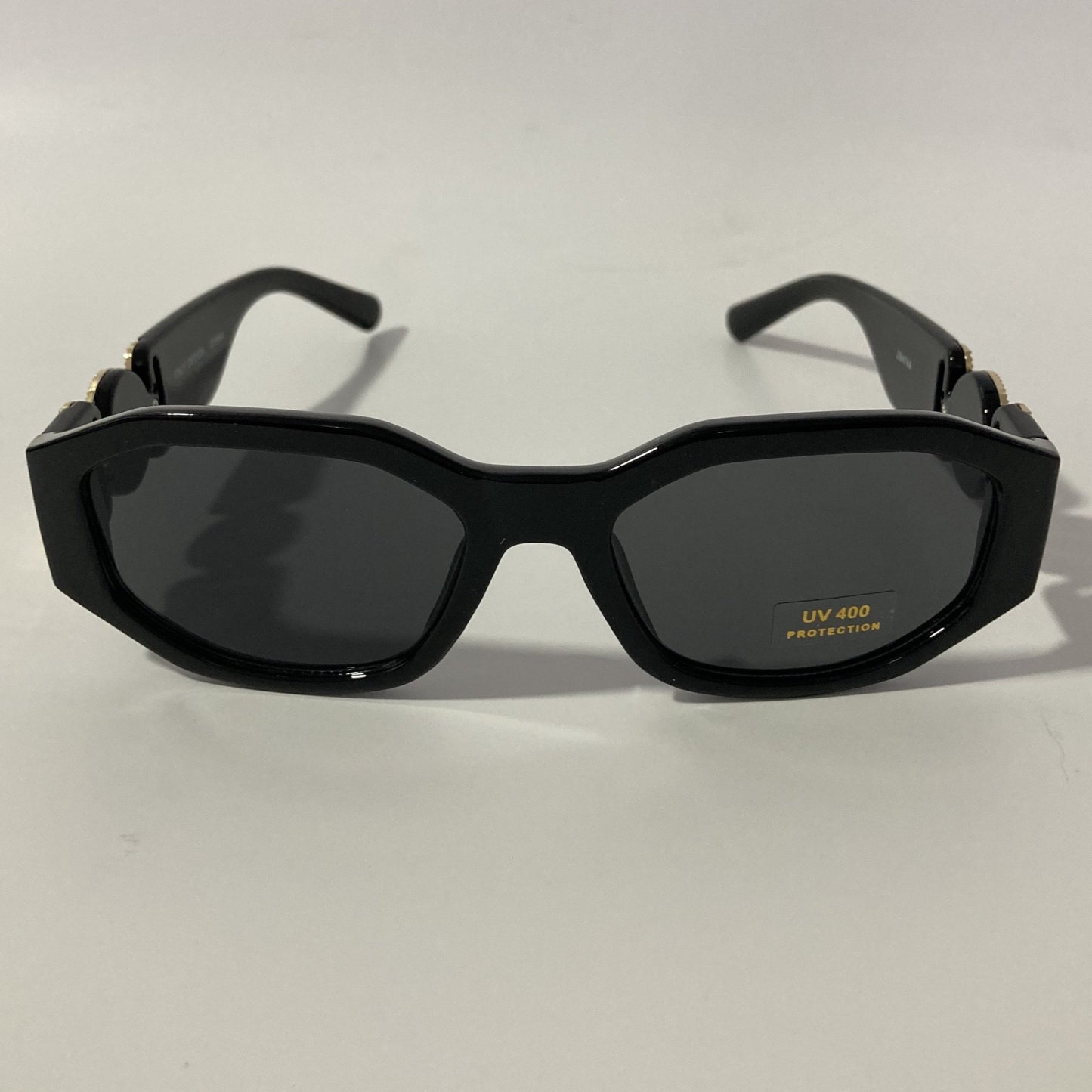 mens and womens black and gold biggie sunglasses