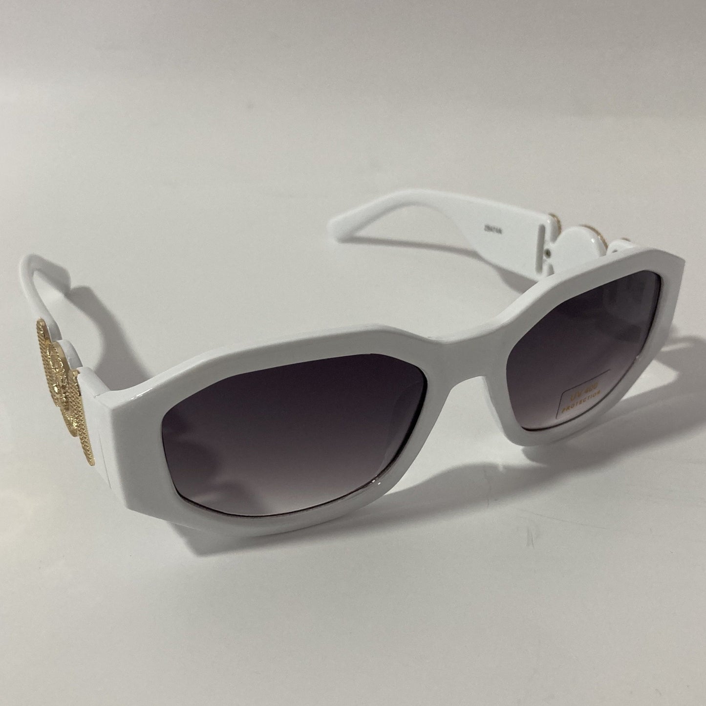 mens and womens white and black biggie sunglasses