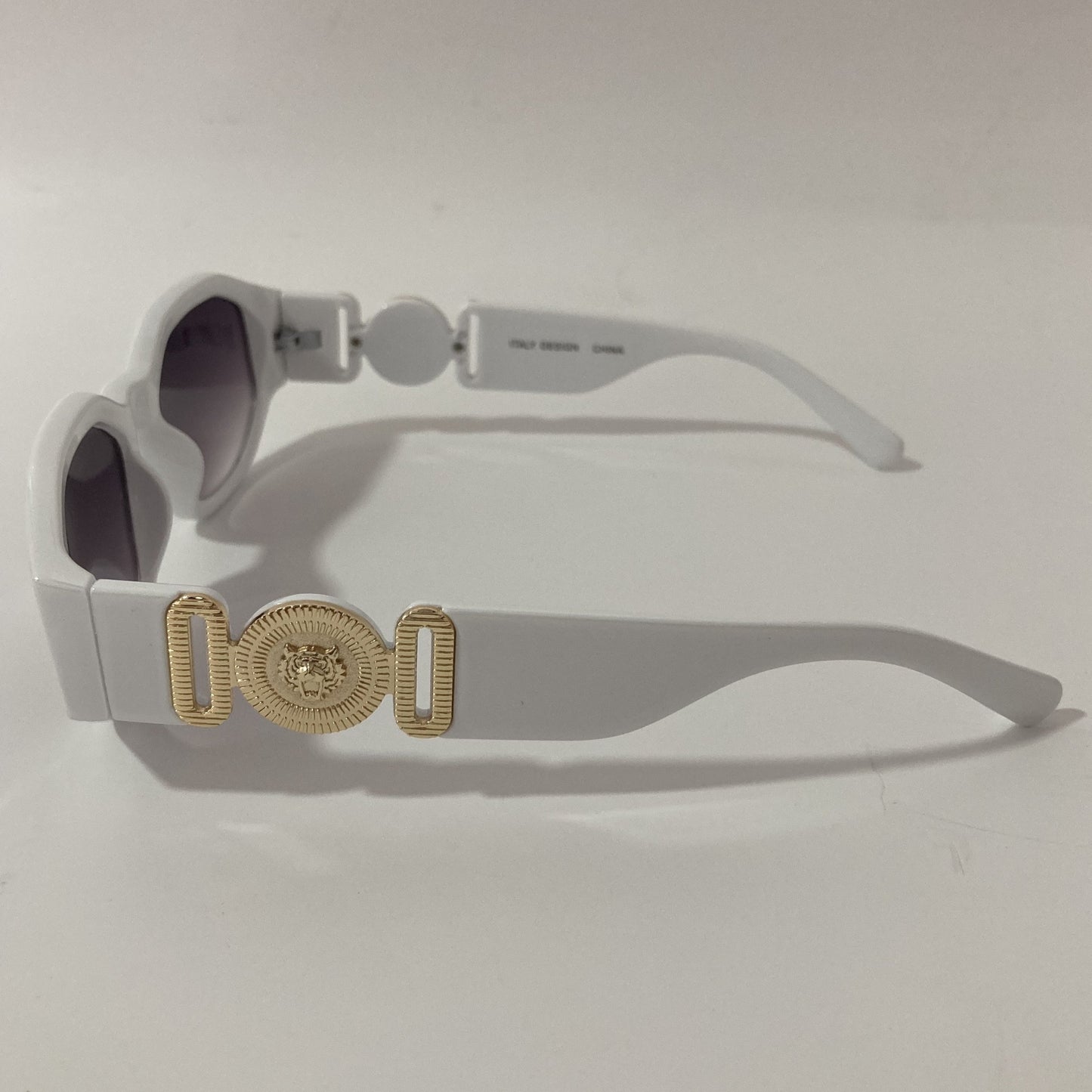 mens and womens white and black biggie sunglasses