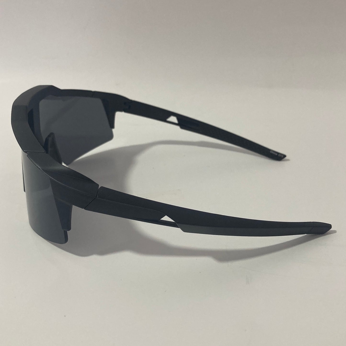mens black shield wrap around sunglasses