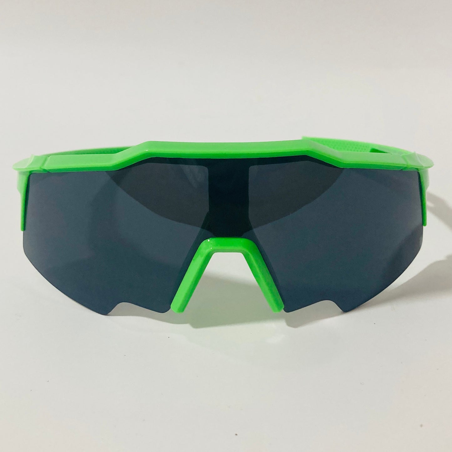mens green shield wrap around sunglasses