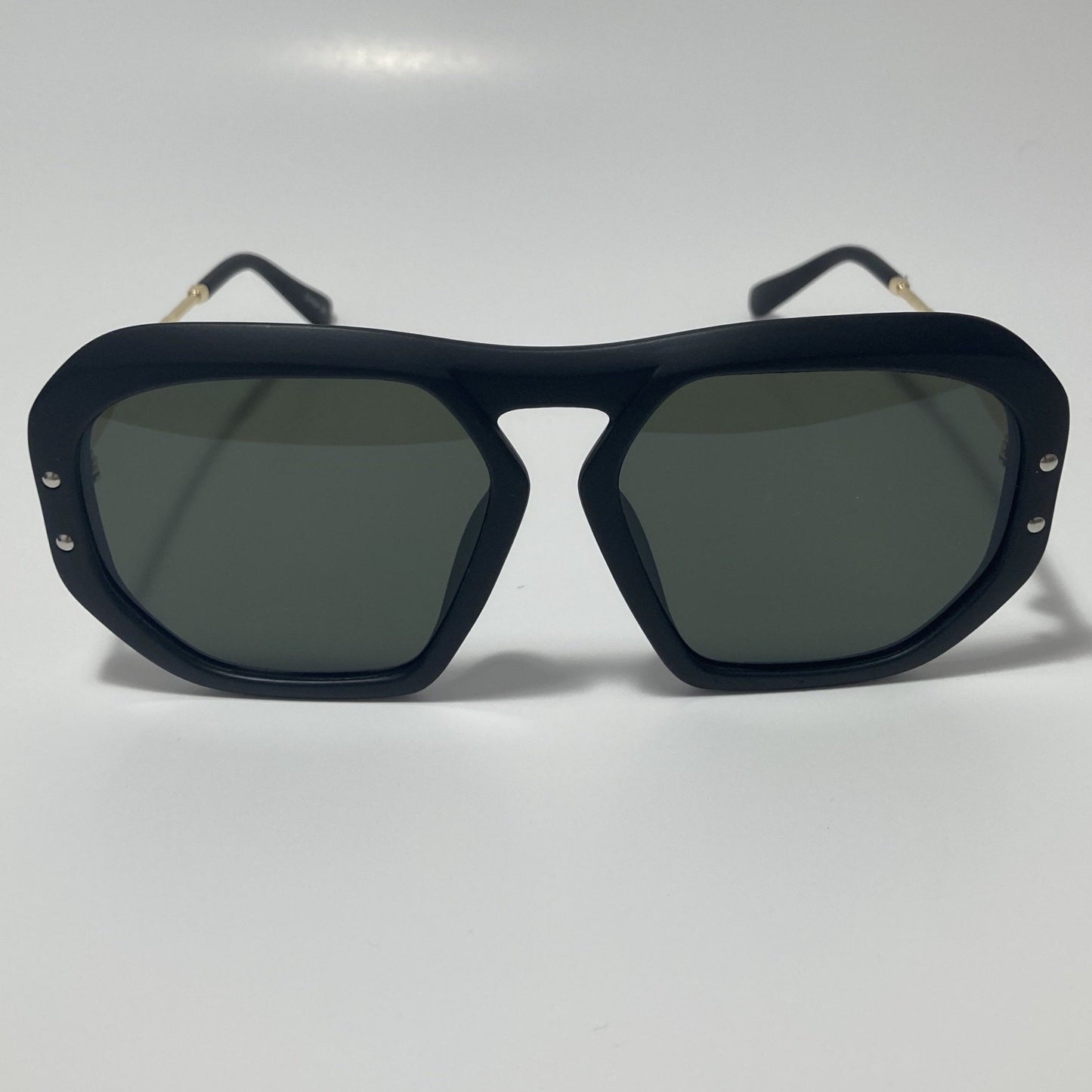 womens green black and gold oversize sunglasses