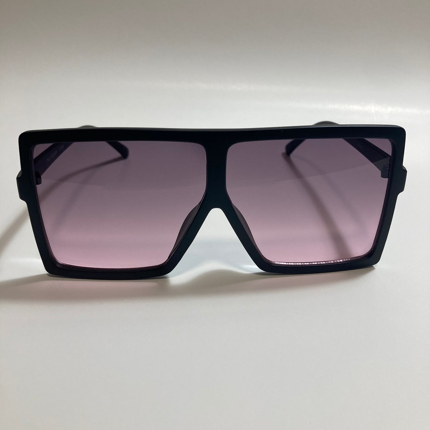 womens black and pink square oversize sunglasses