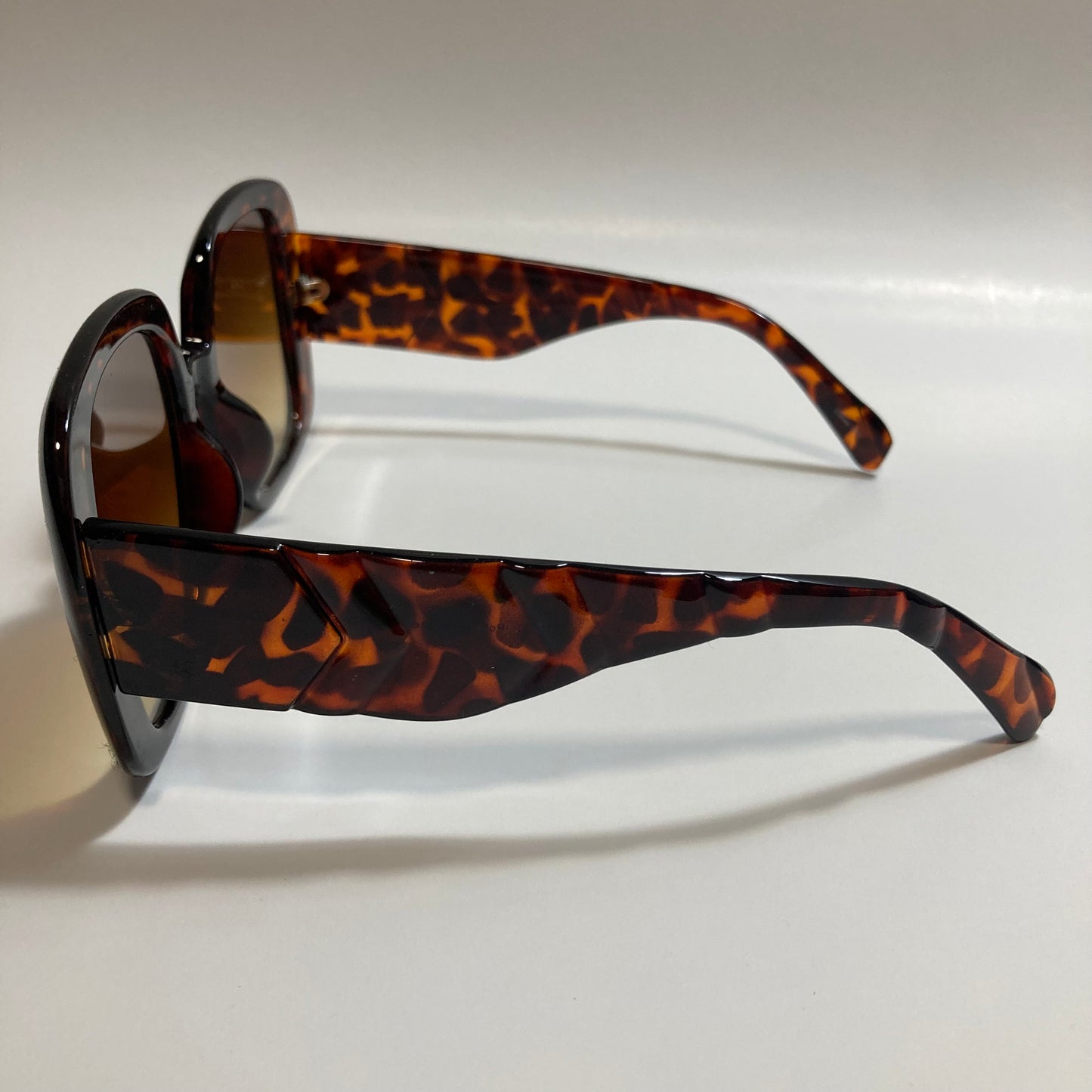 brown oversize square womens sunglasses with brown lenses