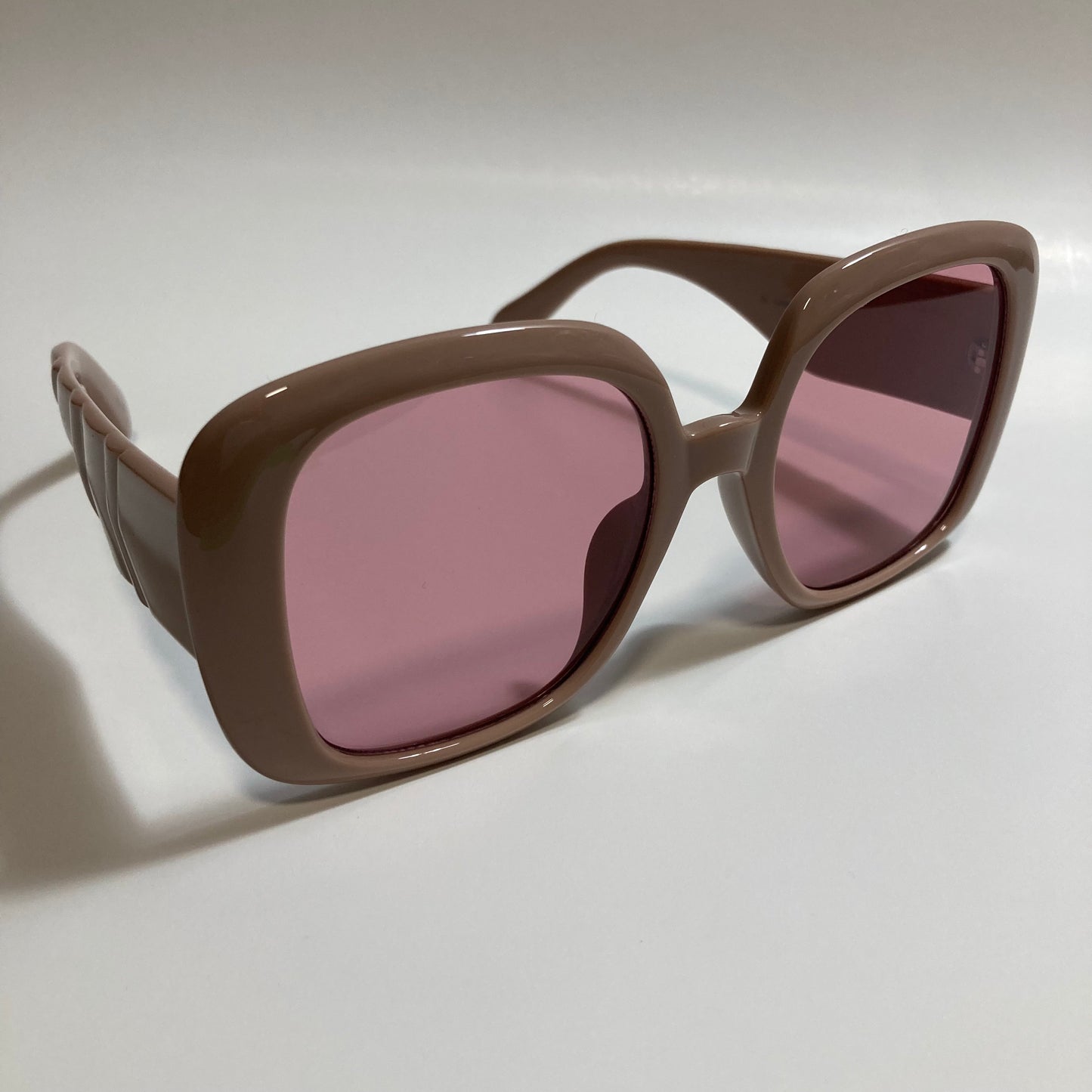 pink oversize square womens sunglasses with pink lenses