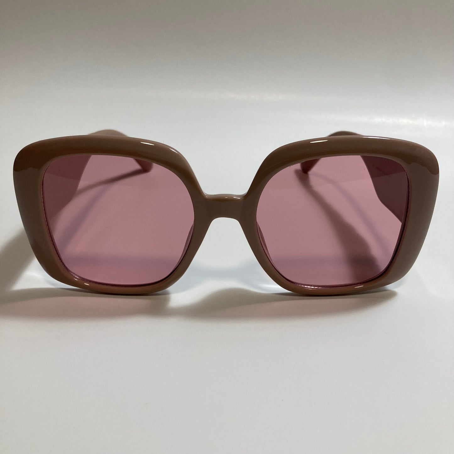 pink oversize square womens sunglasses with pink lenses