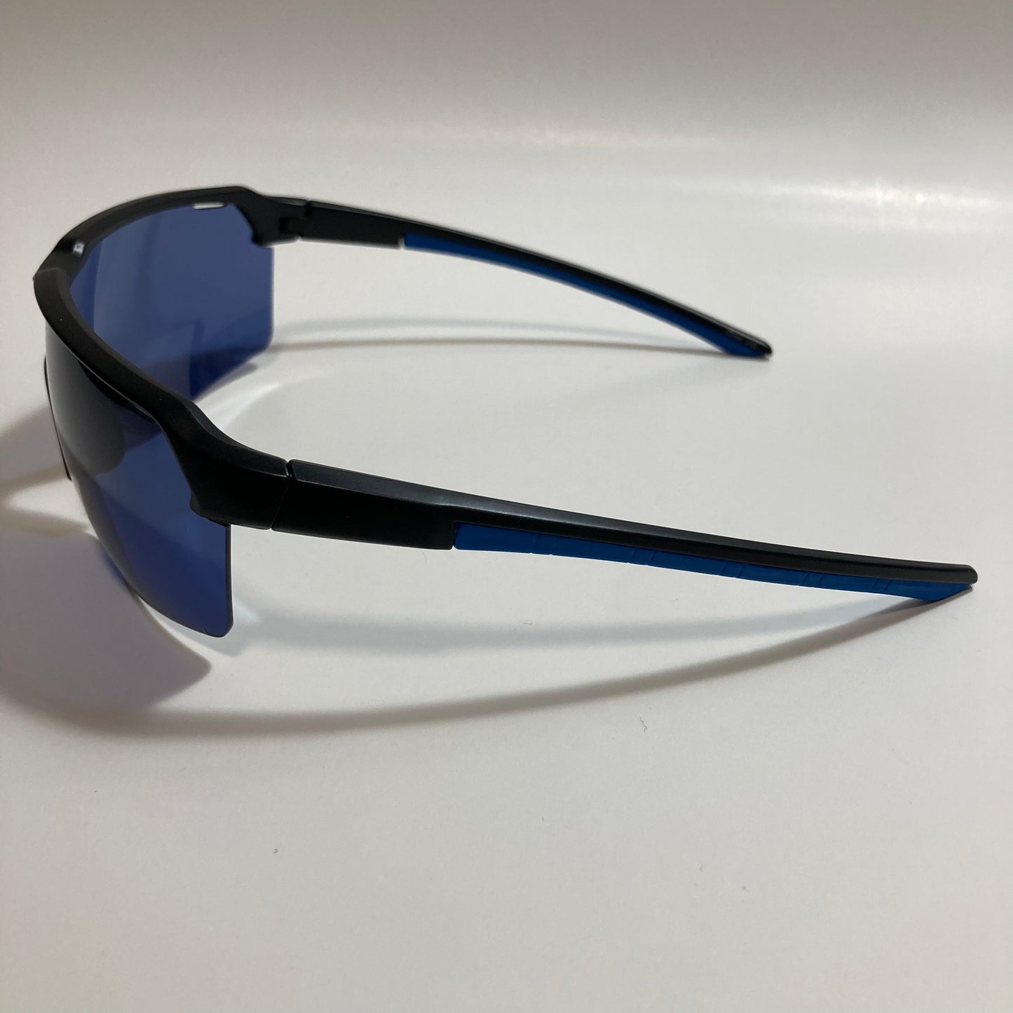 mens blue and black baseball sunglasses