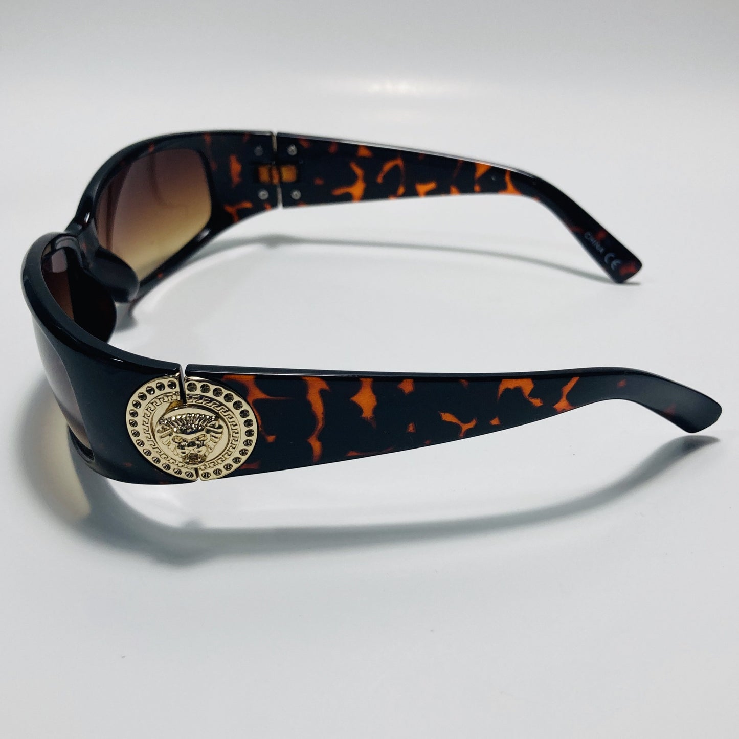 brown womens and mens wrap around sunglasses