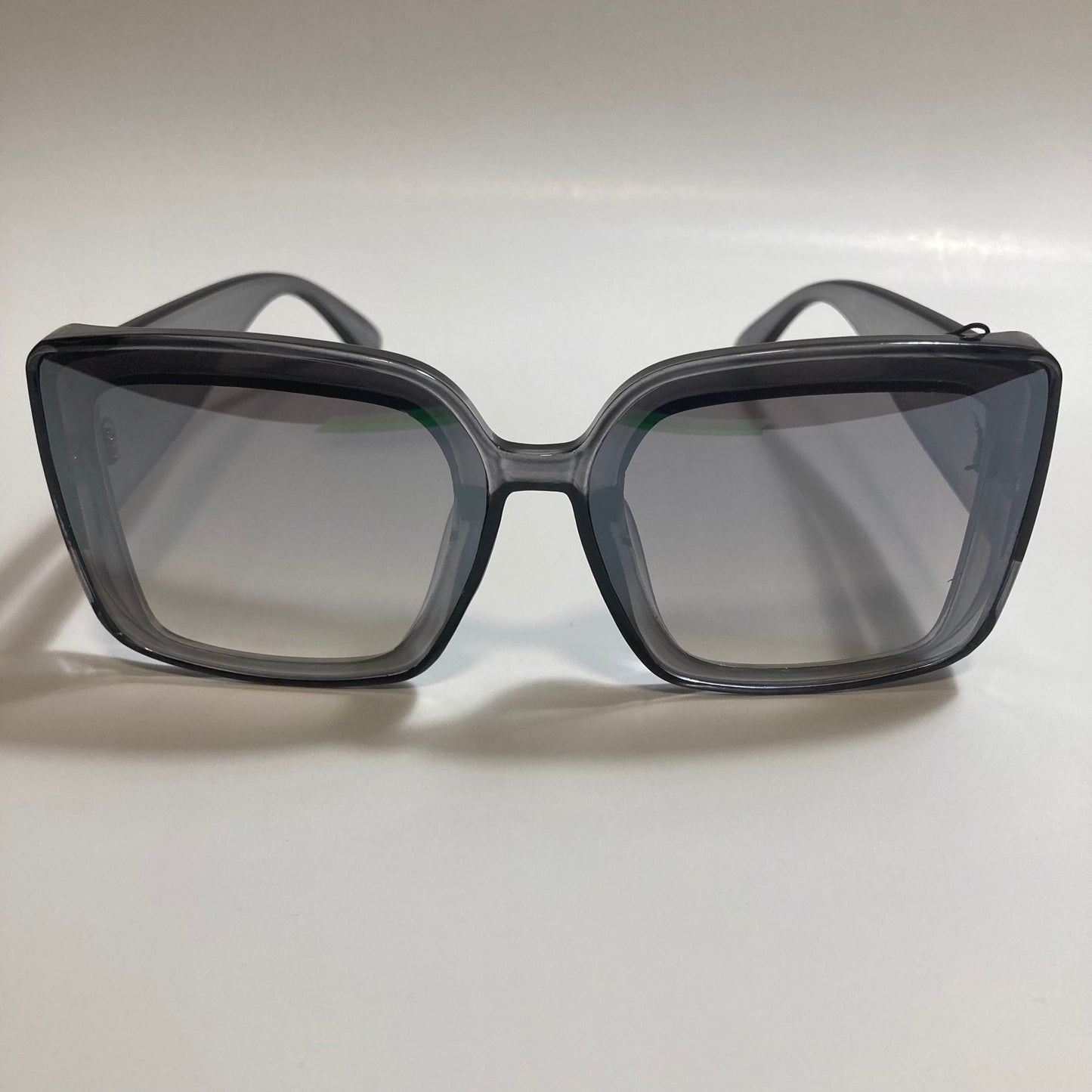 womens gray oversize square sunglasses