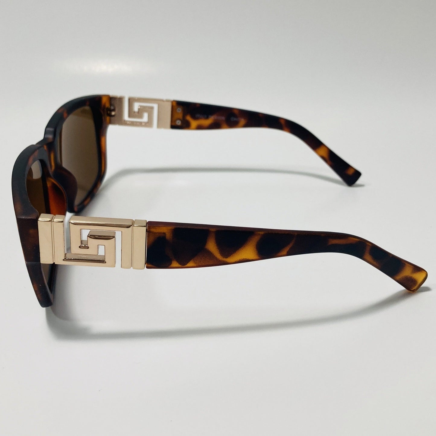 mens and womens square brown sunglasses