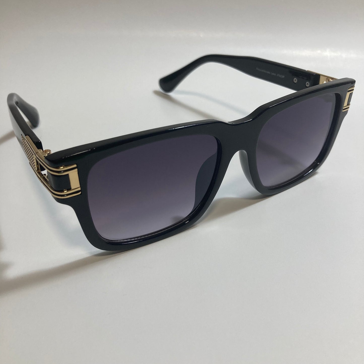 mens and womens black square gazelle sunglasses