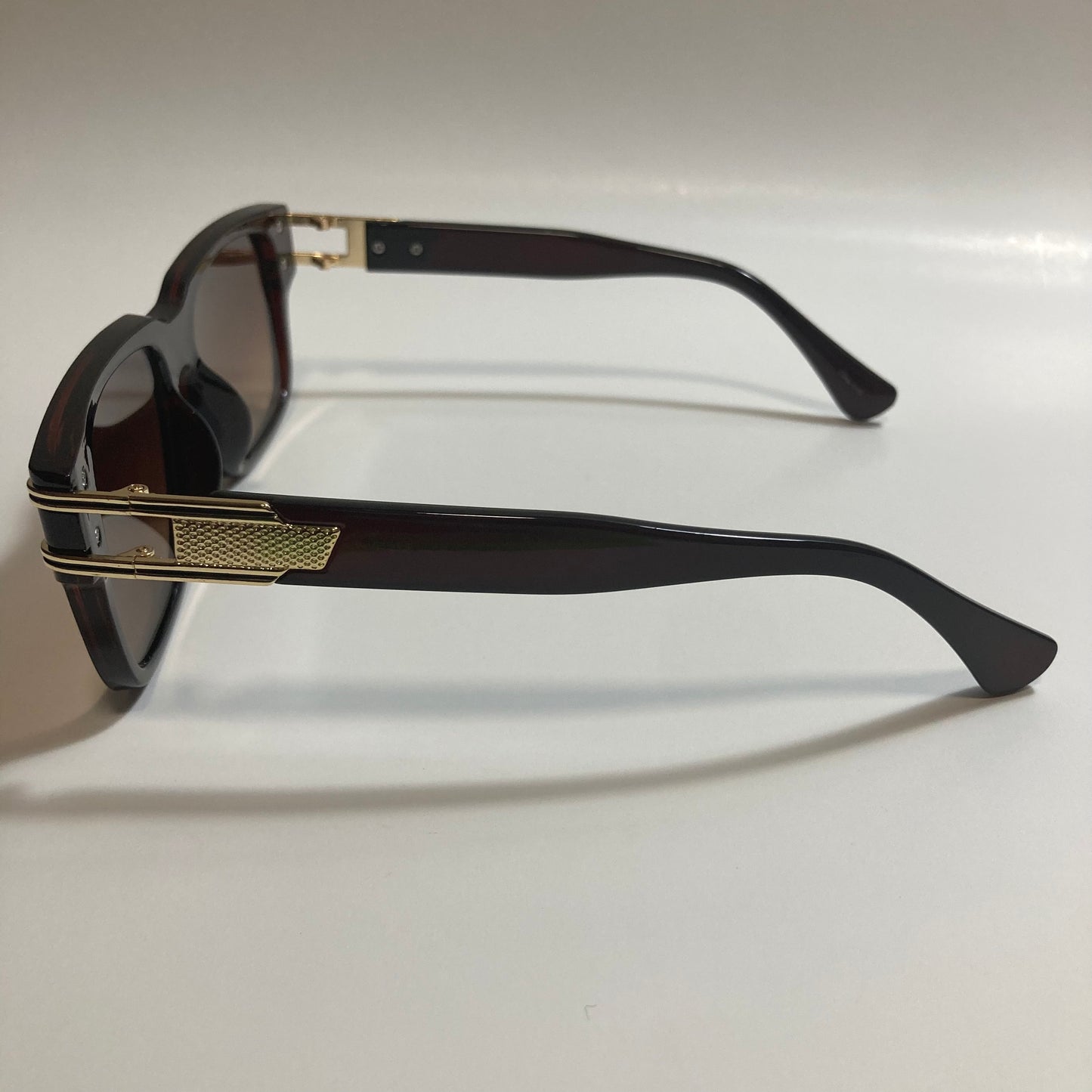 mens and womens brown square gazelle sunglasses