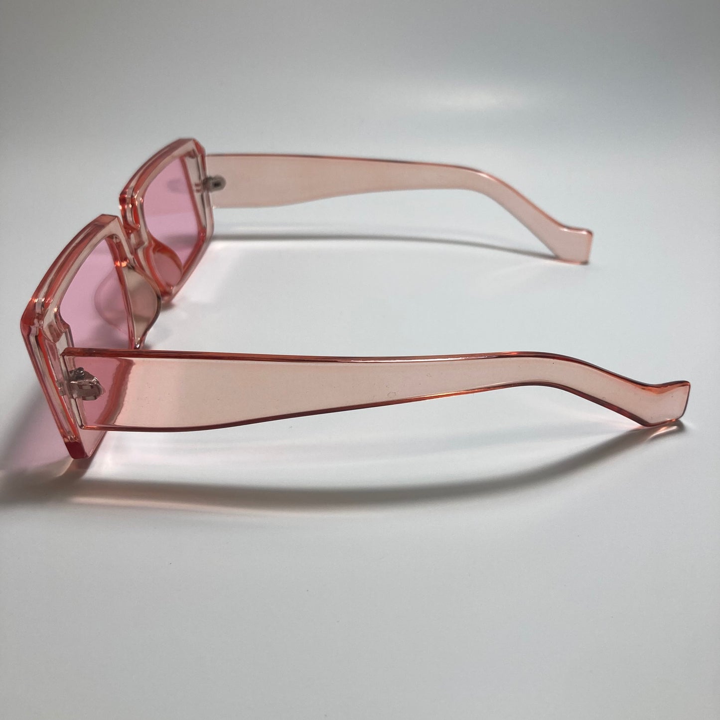 mens and womens pink square y2k sunglasses