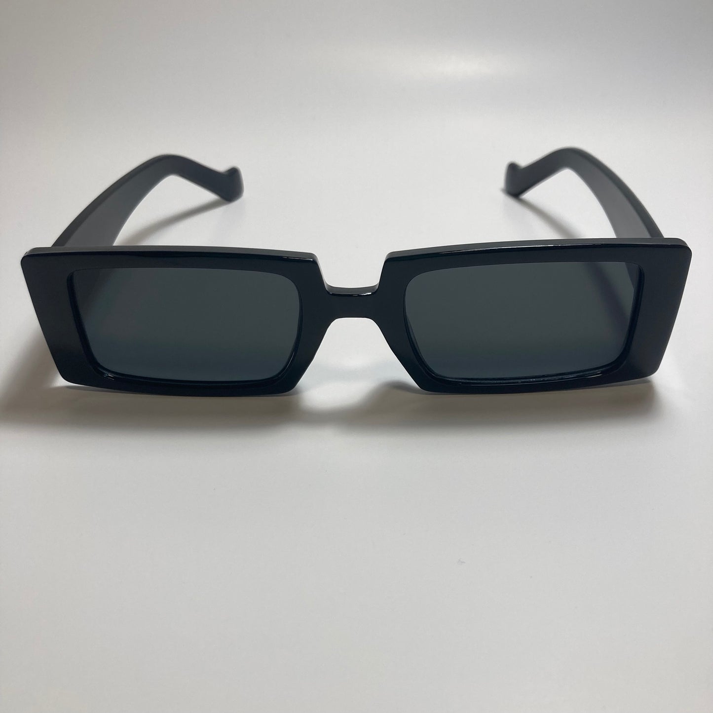 mens and womens black square y2k sunglasses