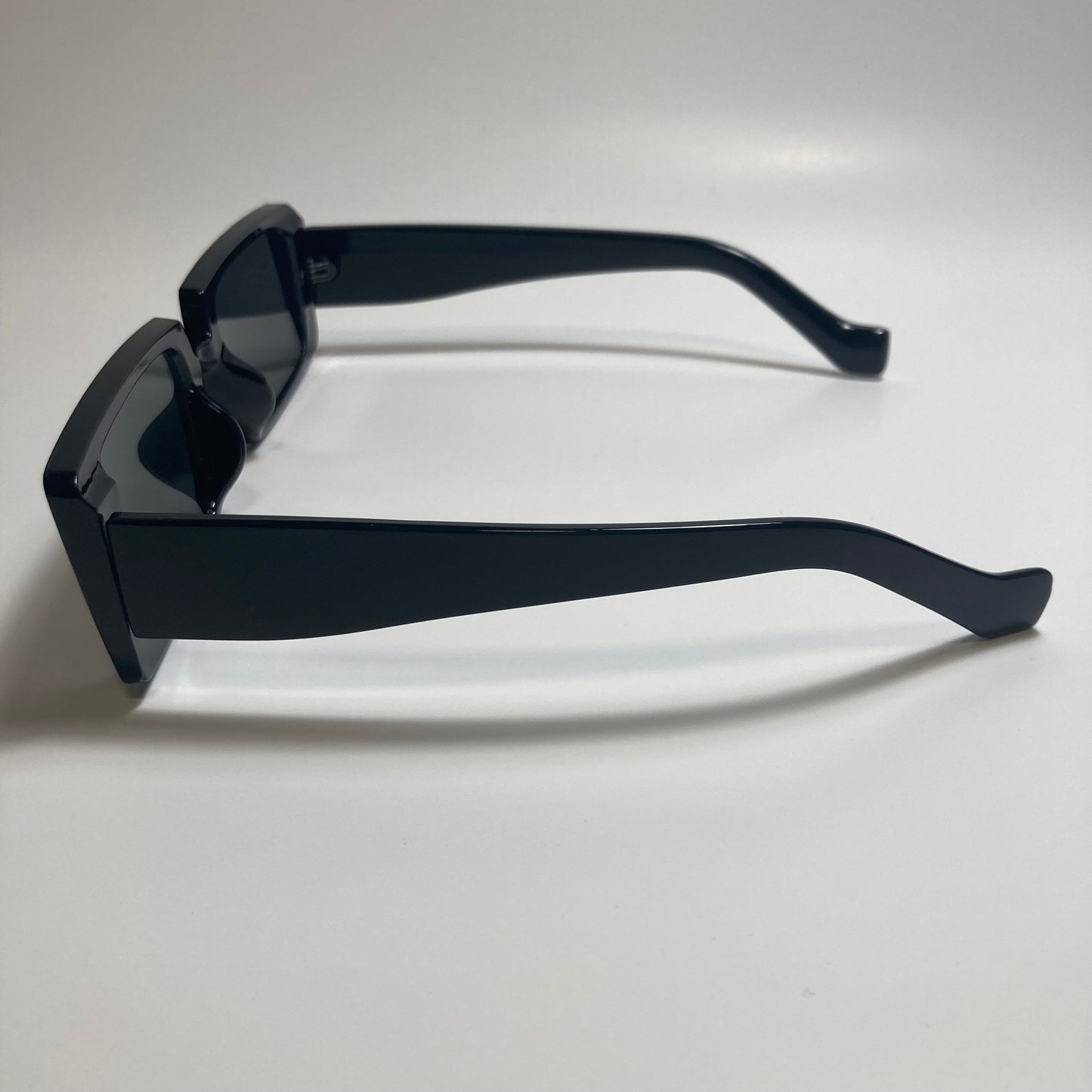 mens and womens black square y2k sunglasses
