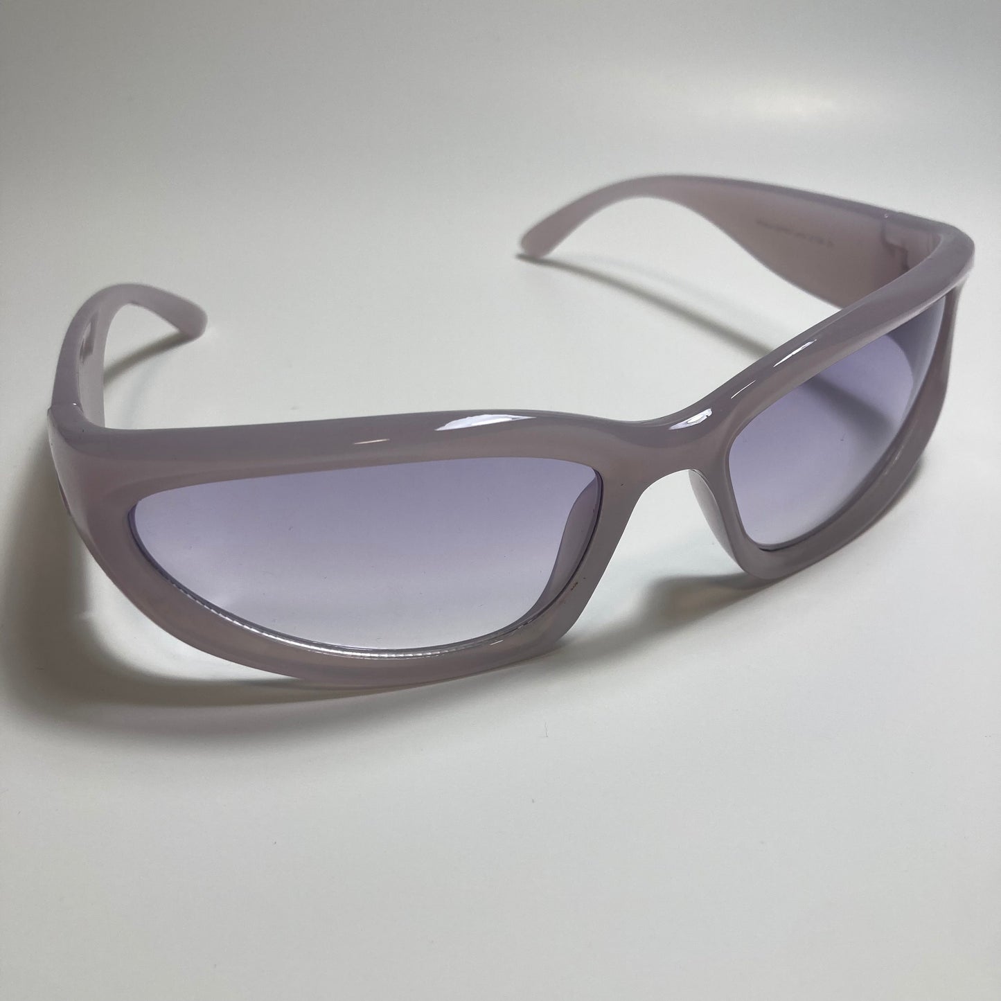 mens and womens purple wrap around sunglasses