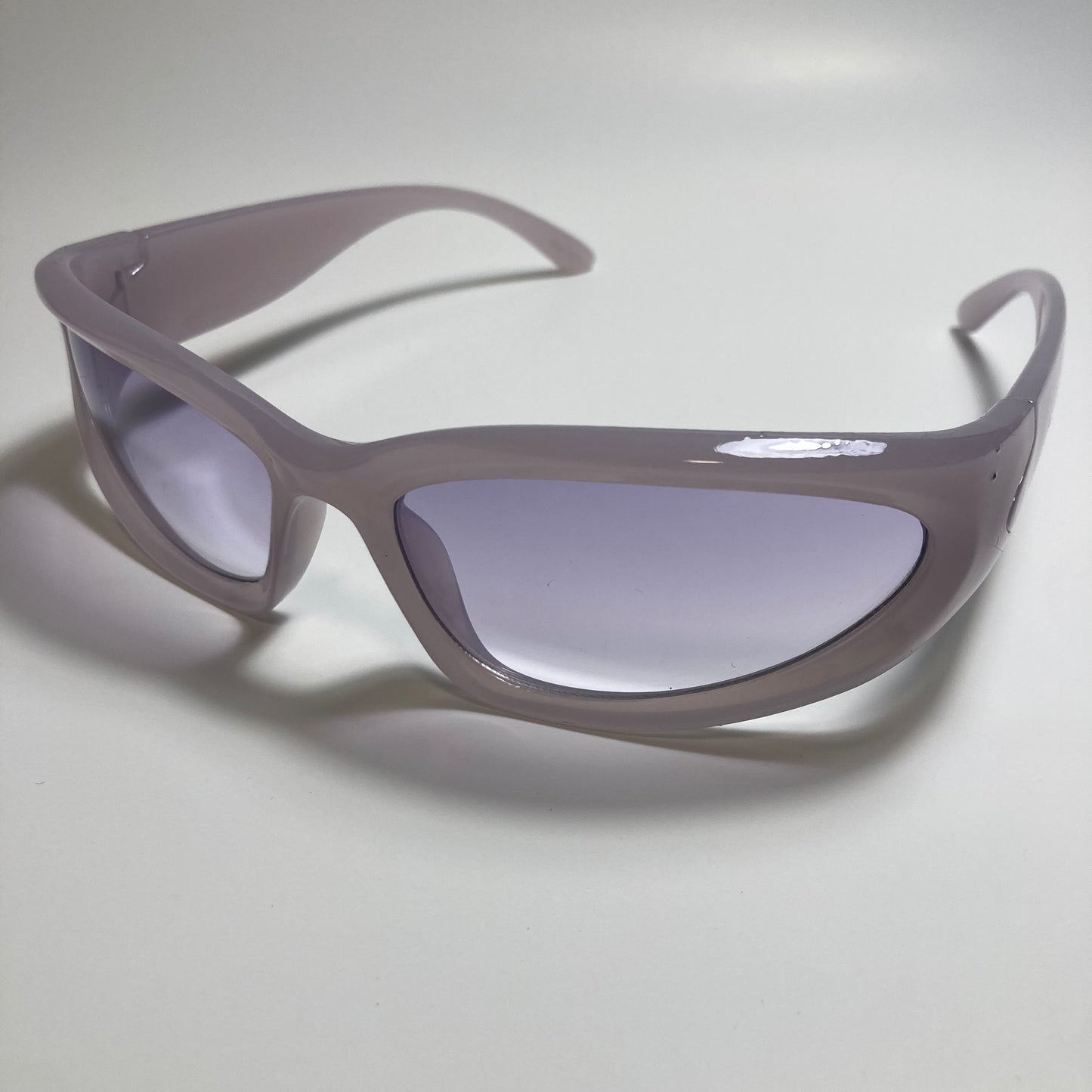 mens and womens purple wrap around sunglasses