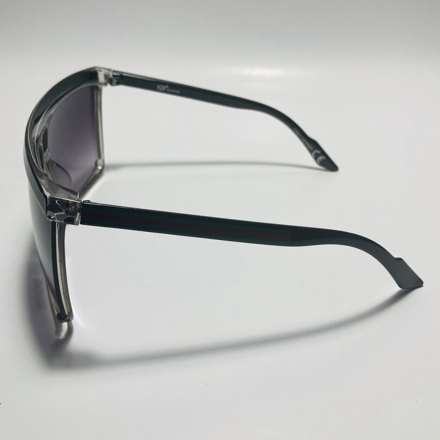 mens and womens black shield sunglasses