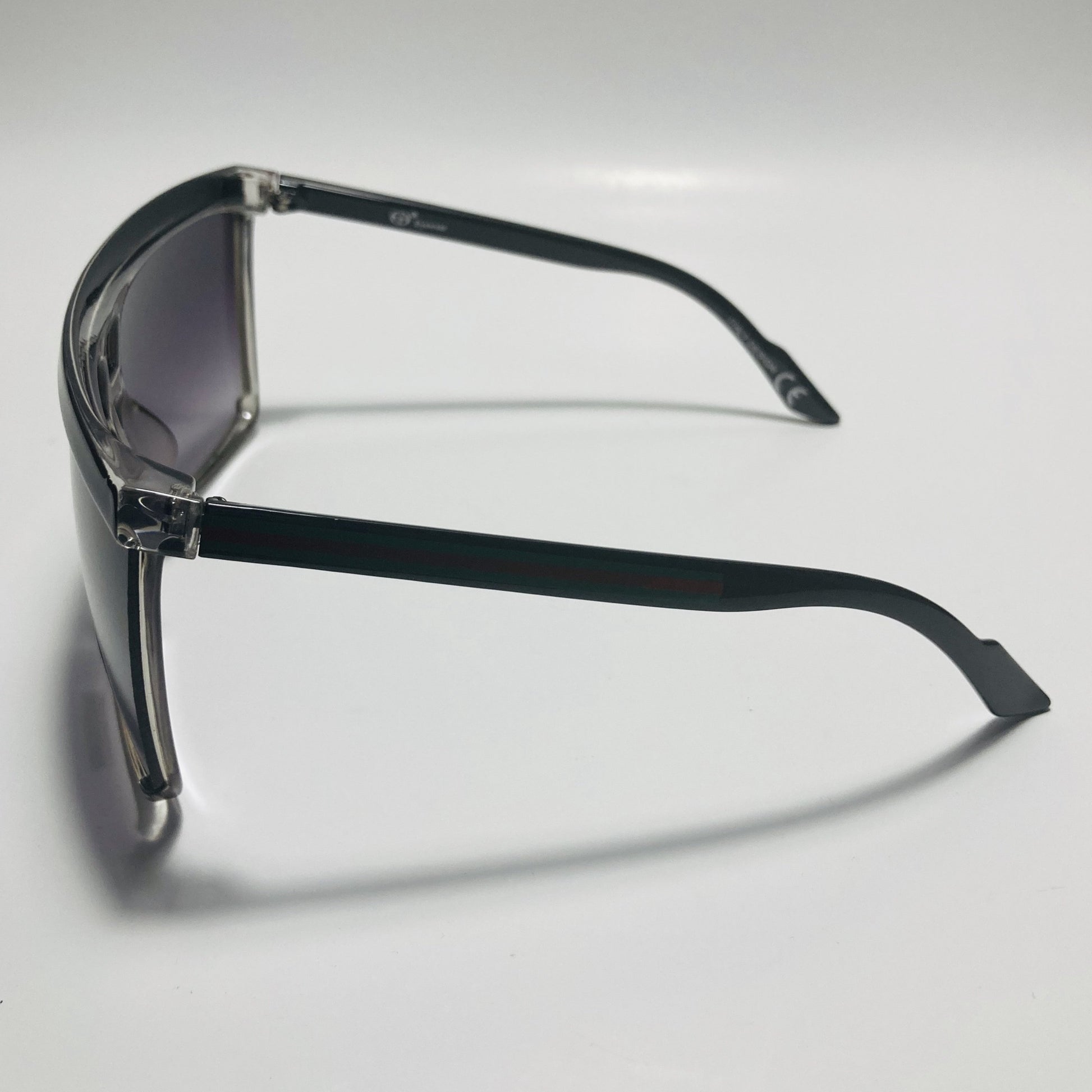 mens and womens black shield sunglasses
