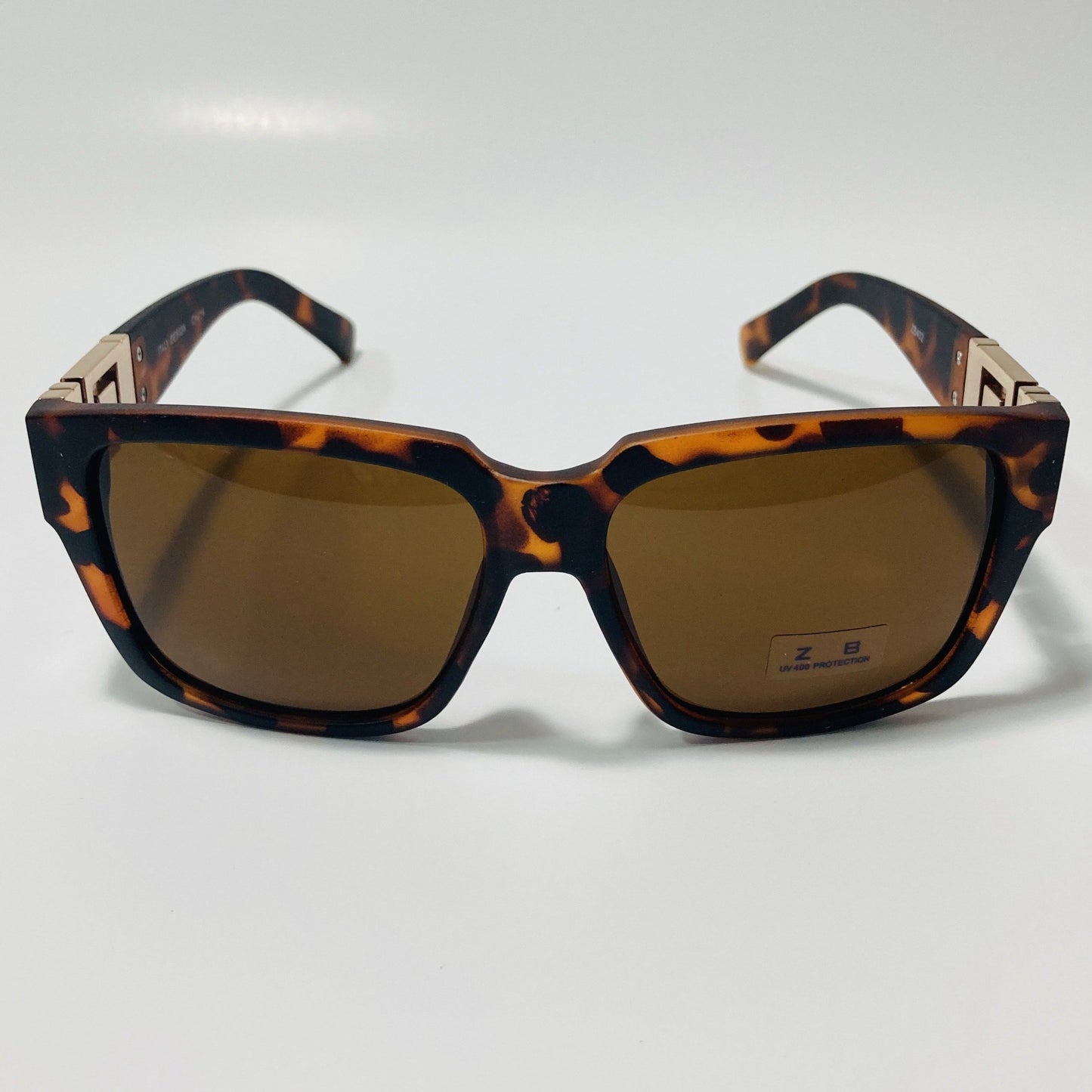 mens and womens square brown sunglasses
