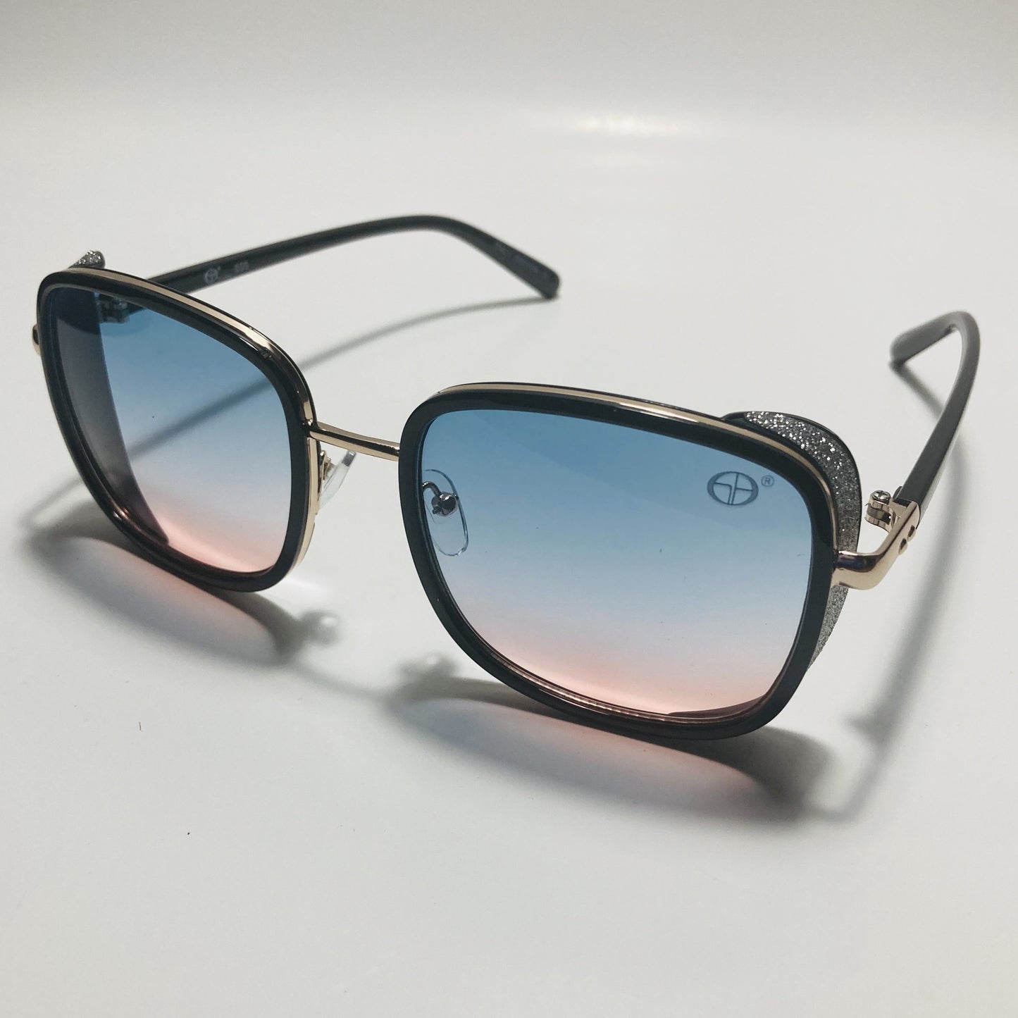 pink and blue elton john sunglasses