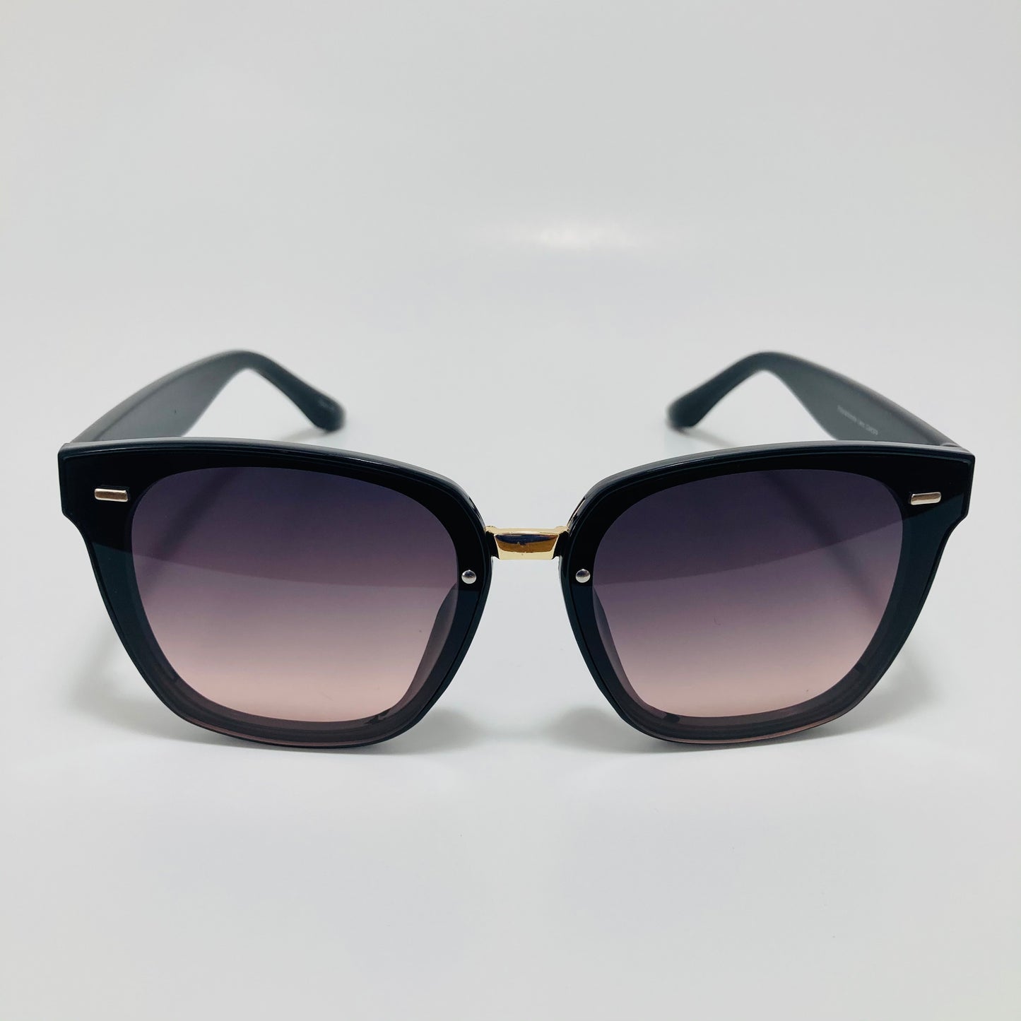 black square womens sunglasses with pink lenses