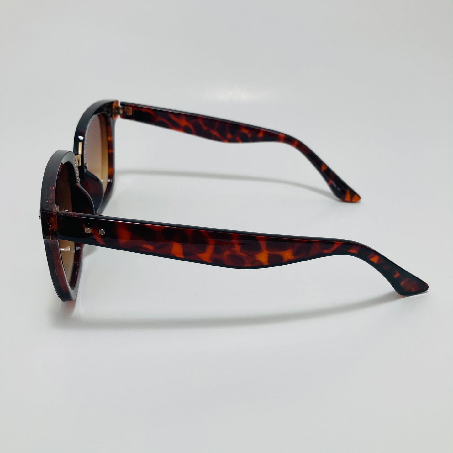 brown square womens sunglasses with brown lenses