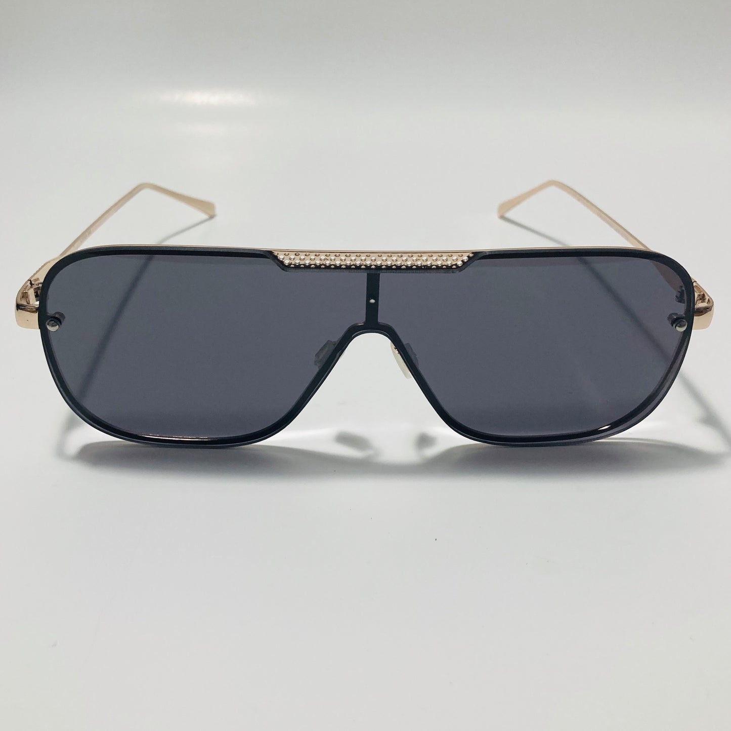 mens and womens gold and black aviator sunglasses