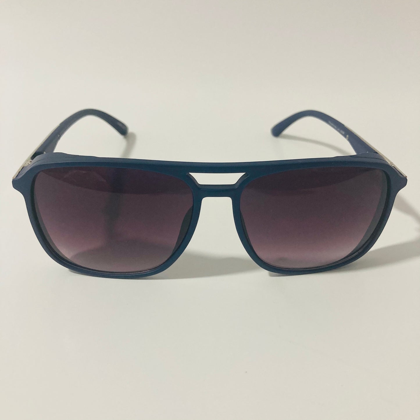 mens and womens blue and black aviator sunglasses