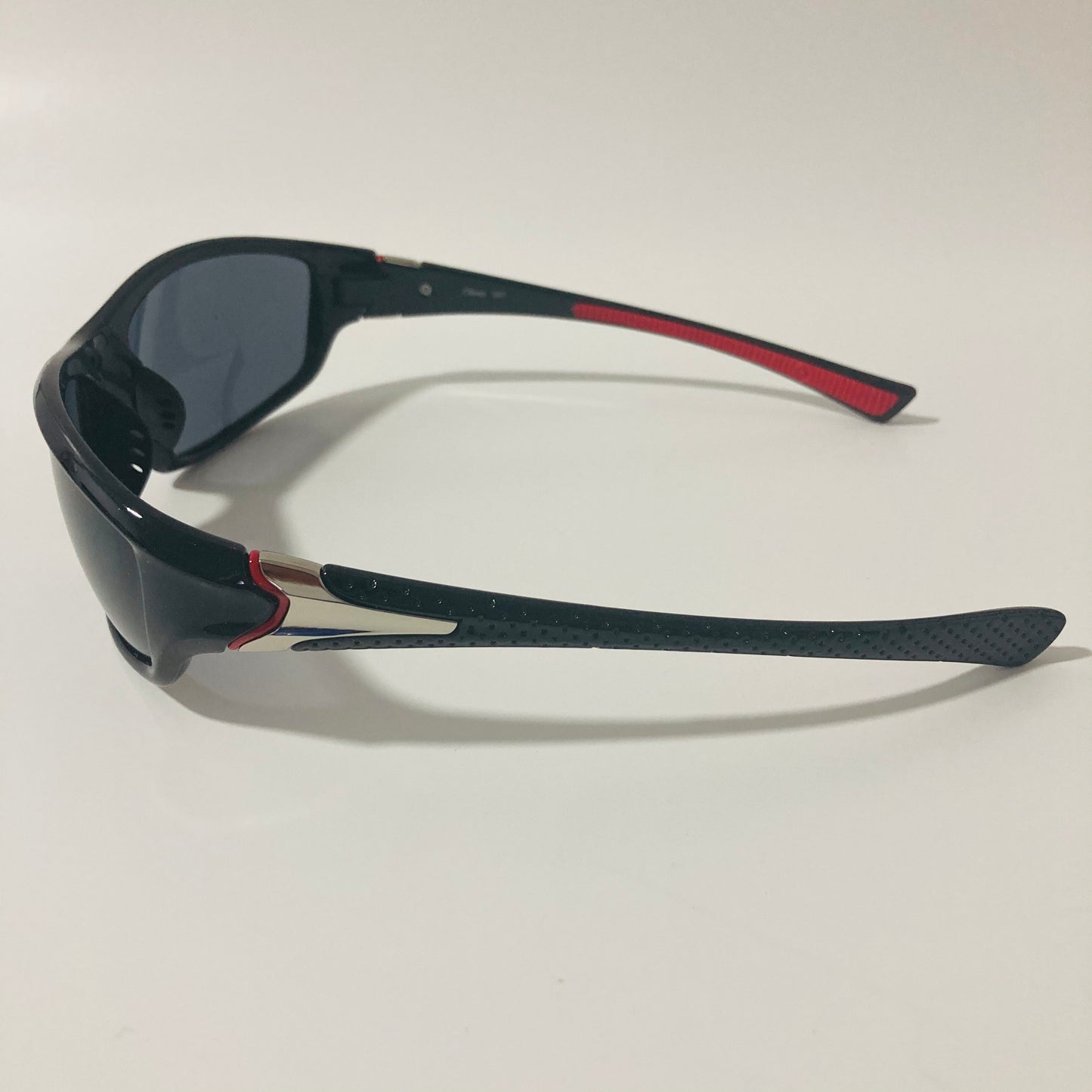 mens and womens black wrap around sunglasses