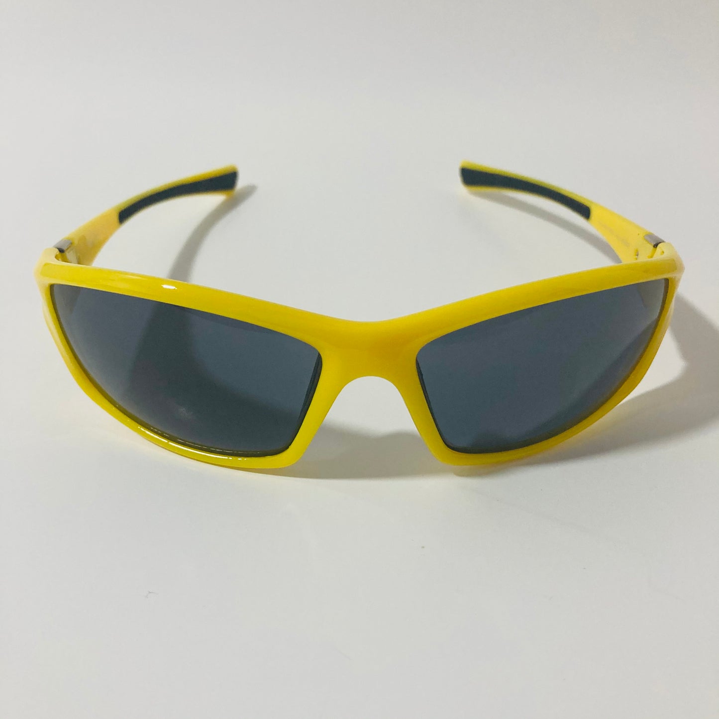 mens and womens yellow and black wrap around sunglasses