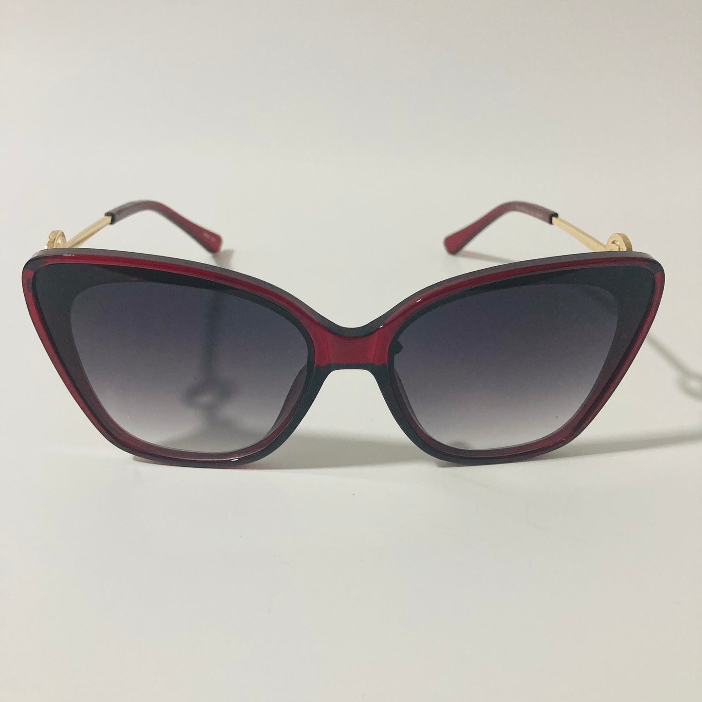 womens red cat eye sunglasses with black lenses