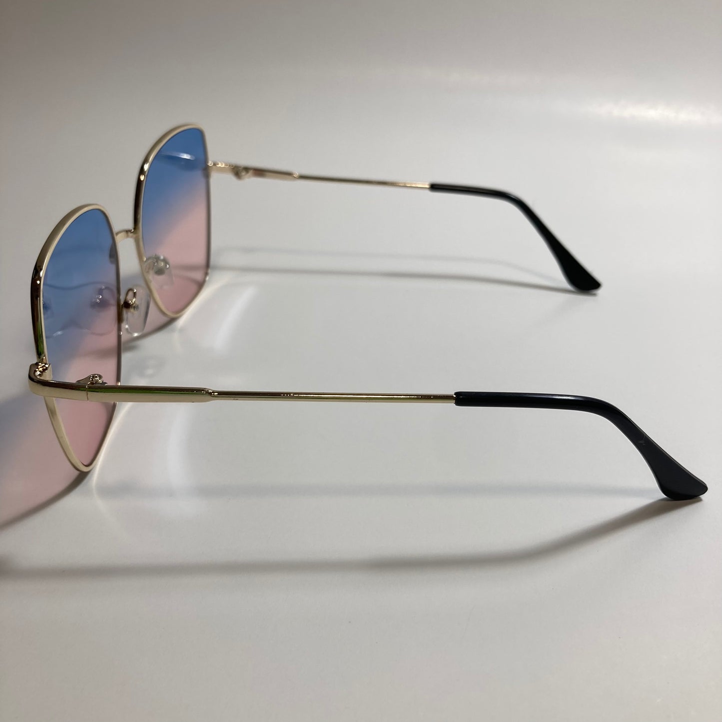 womens pink and blue oversize sunglasses
