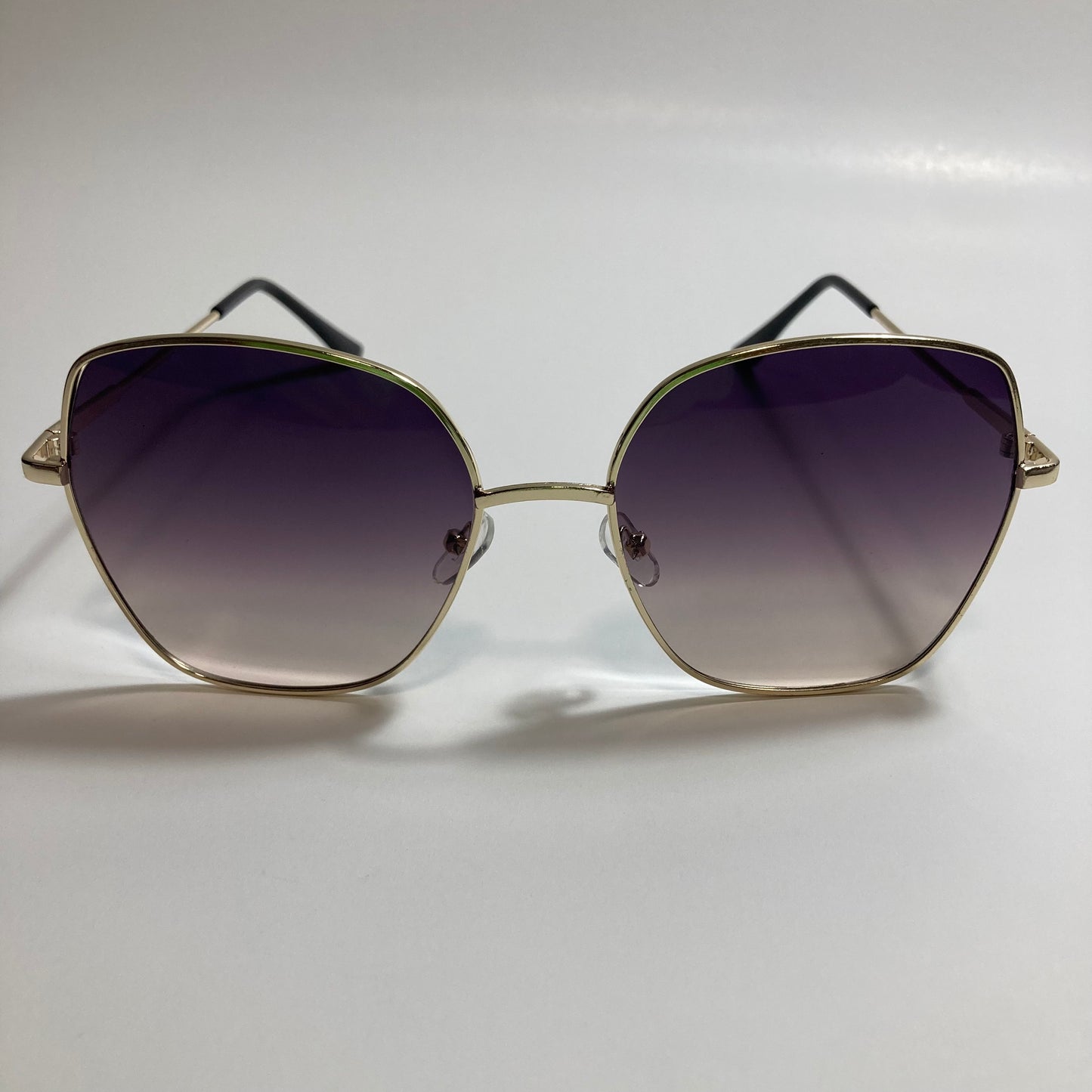 womens gold and black oversize sunglasses