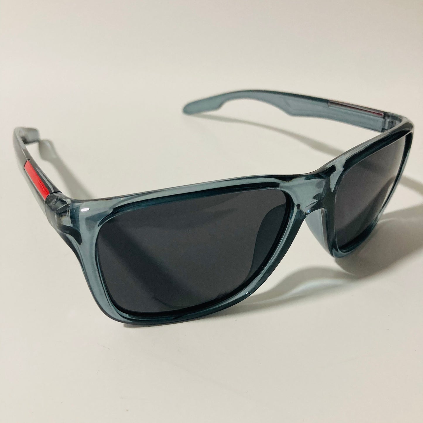 mens gray and black square sunglasses