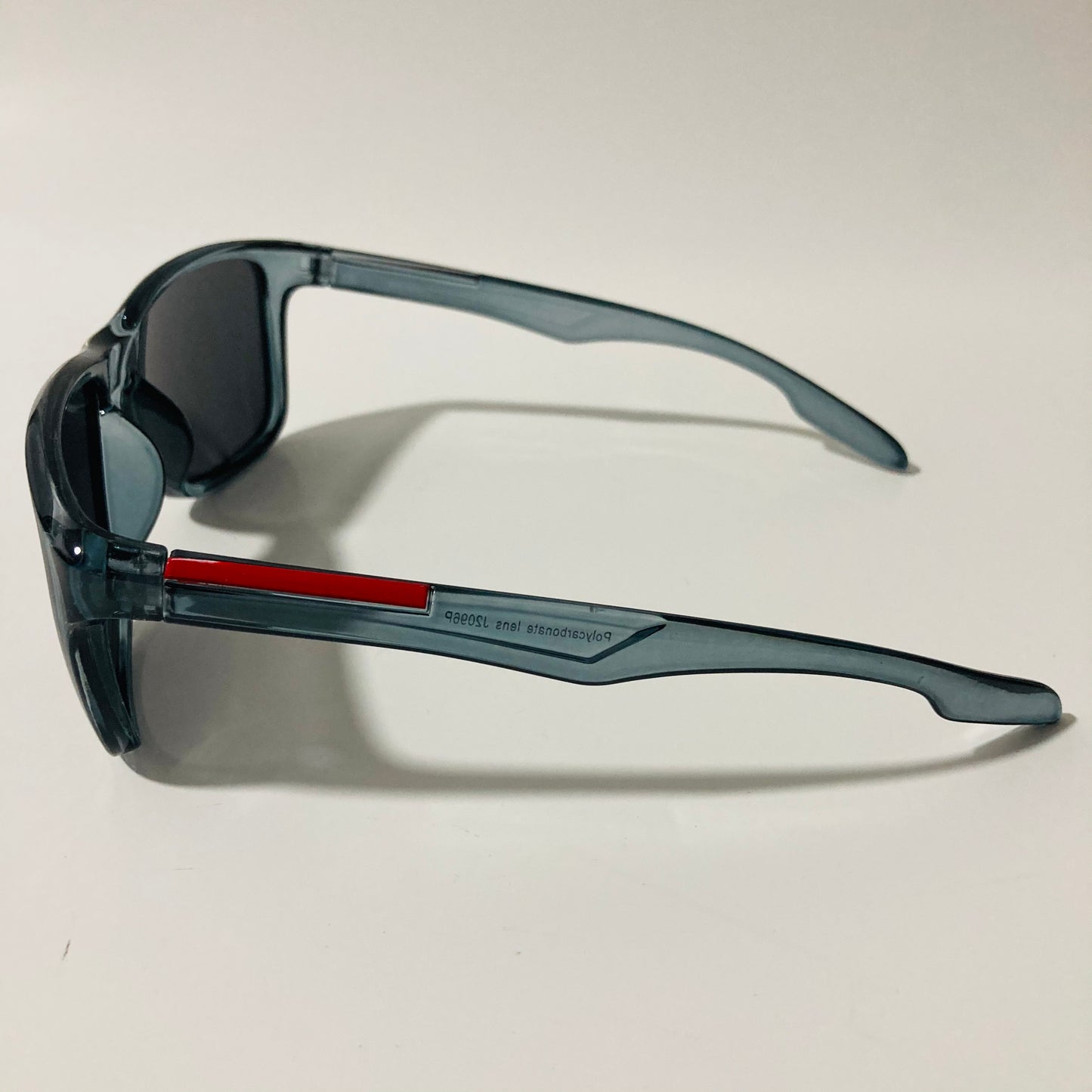 mens gray and black square sunglasses