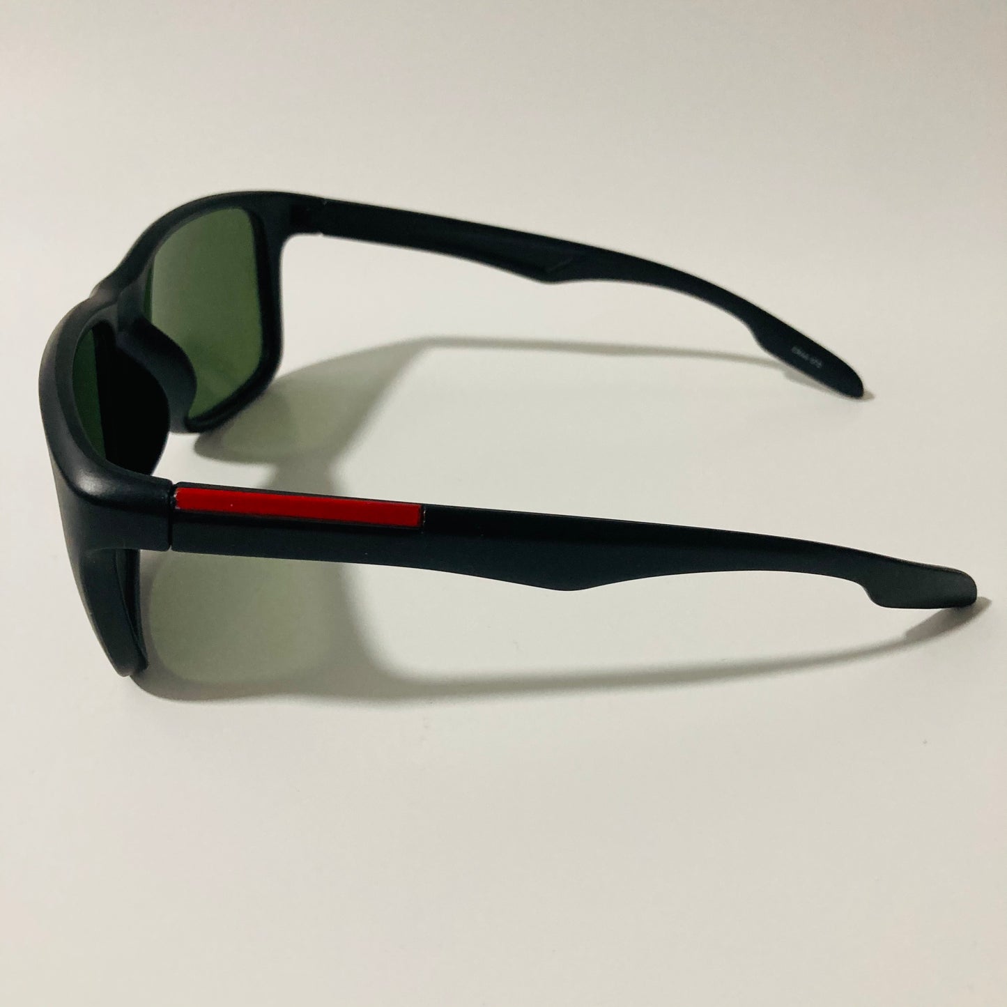 mens black and green square sunglasses