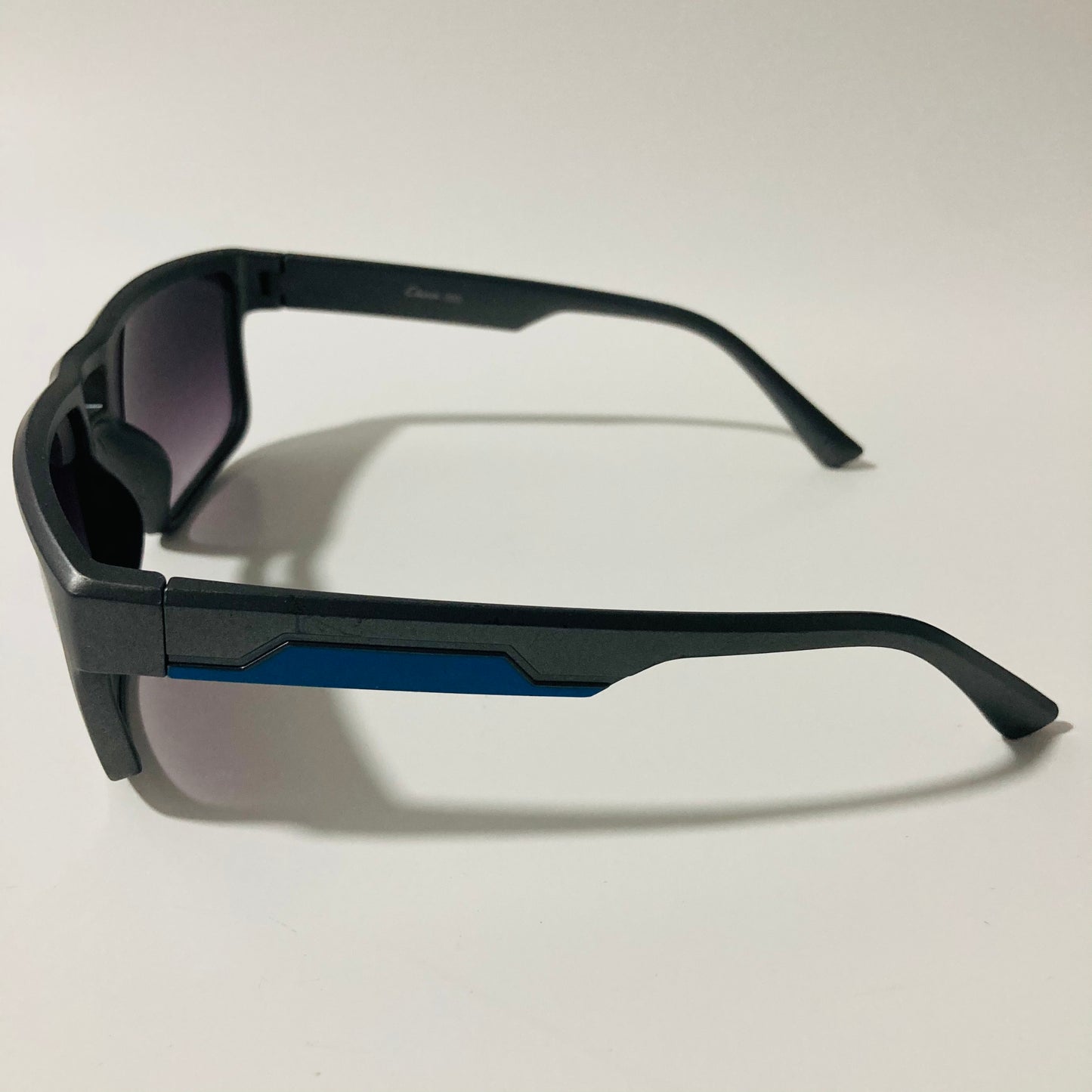 mens gray and black square sport sunglasses